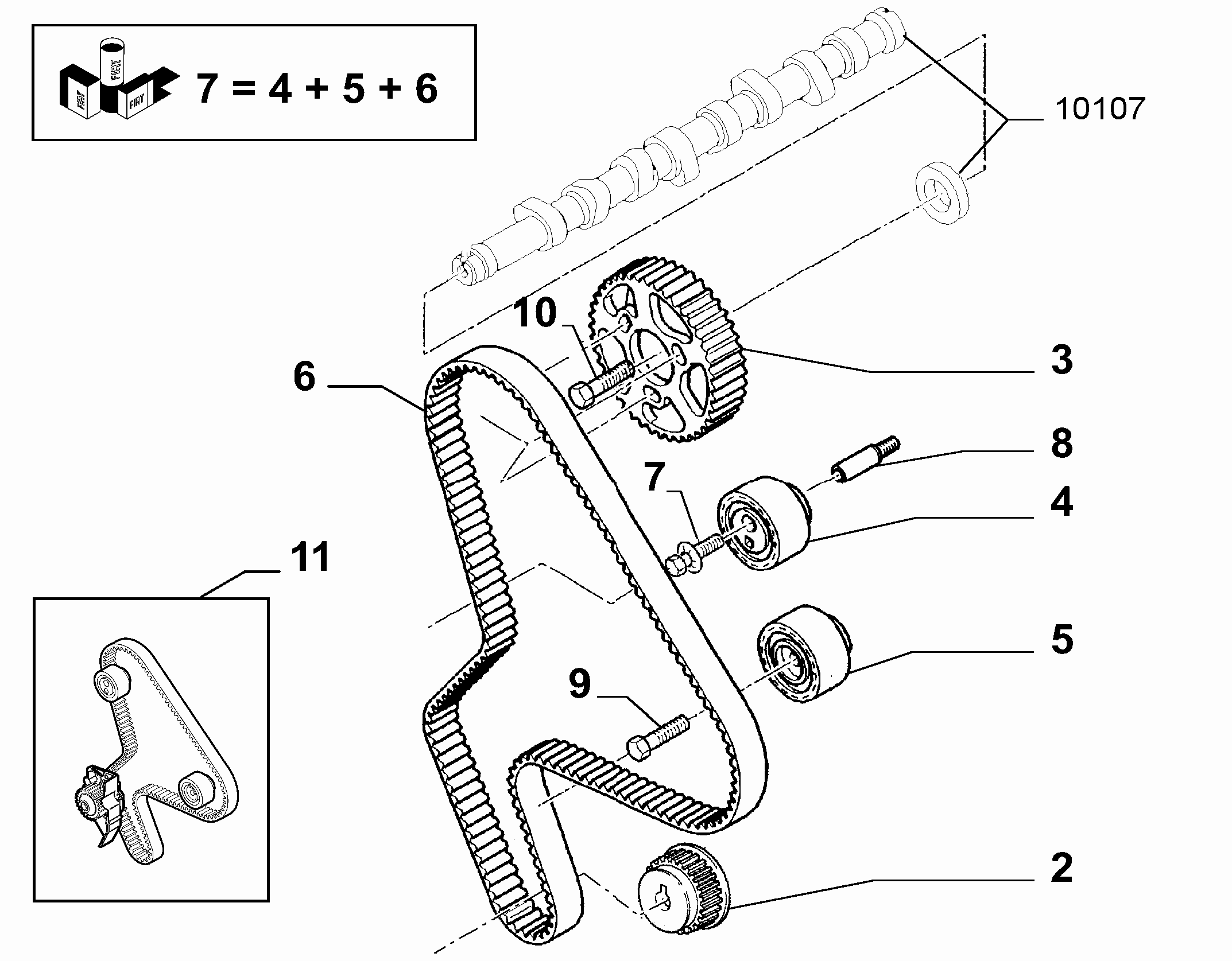 FIAT 9463380680 - Hammashihnat inparts.fi