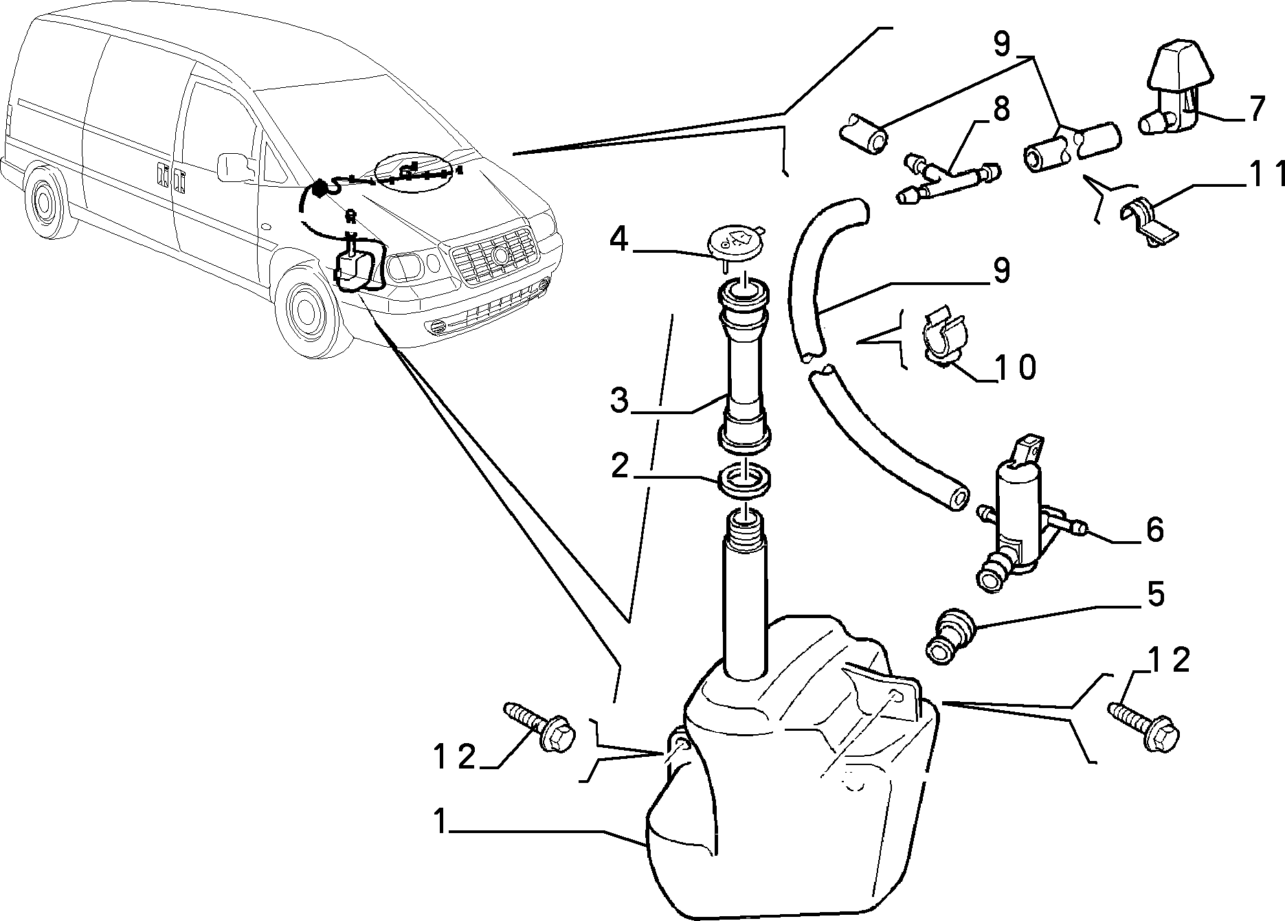 FIAT 9601120180 - Pesunestepumppu, lasinpesu inparts.fi