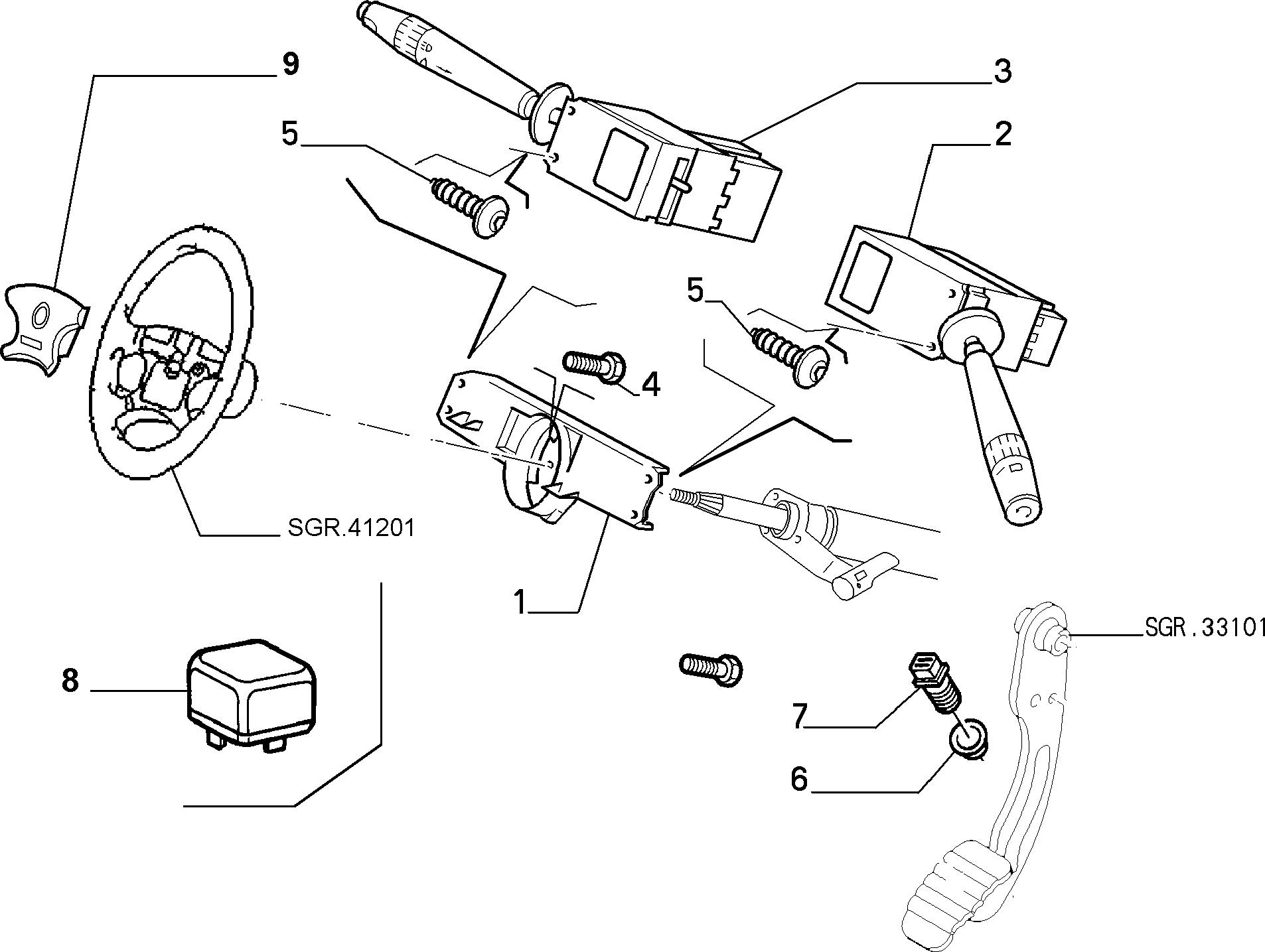 FIAT 9653868380 - Jarruvalokatkaisin inparts.fi