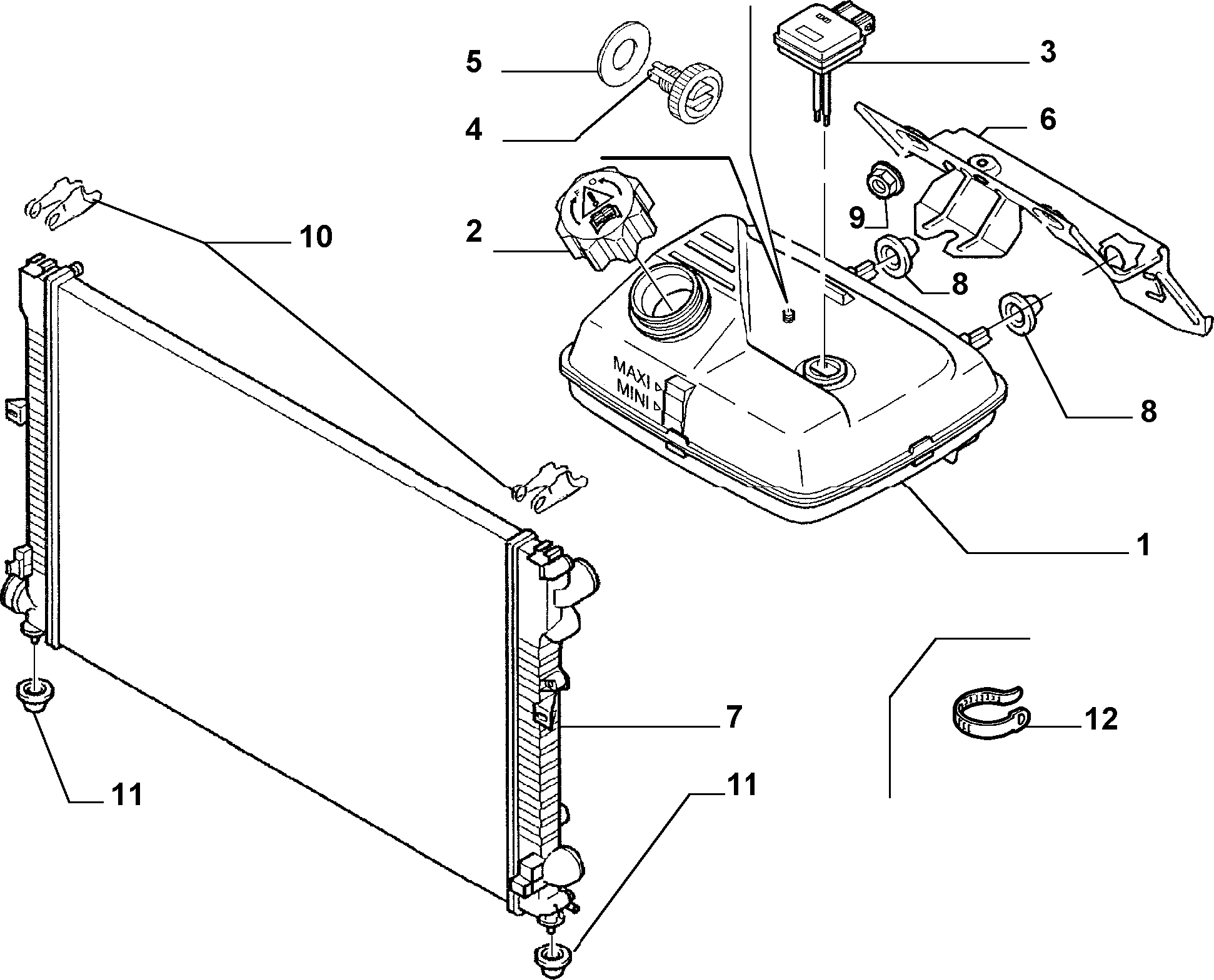 FIAT 1489463080 - Jäähdytin,moottorin jäähdytys inparts.fi