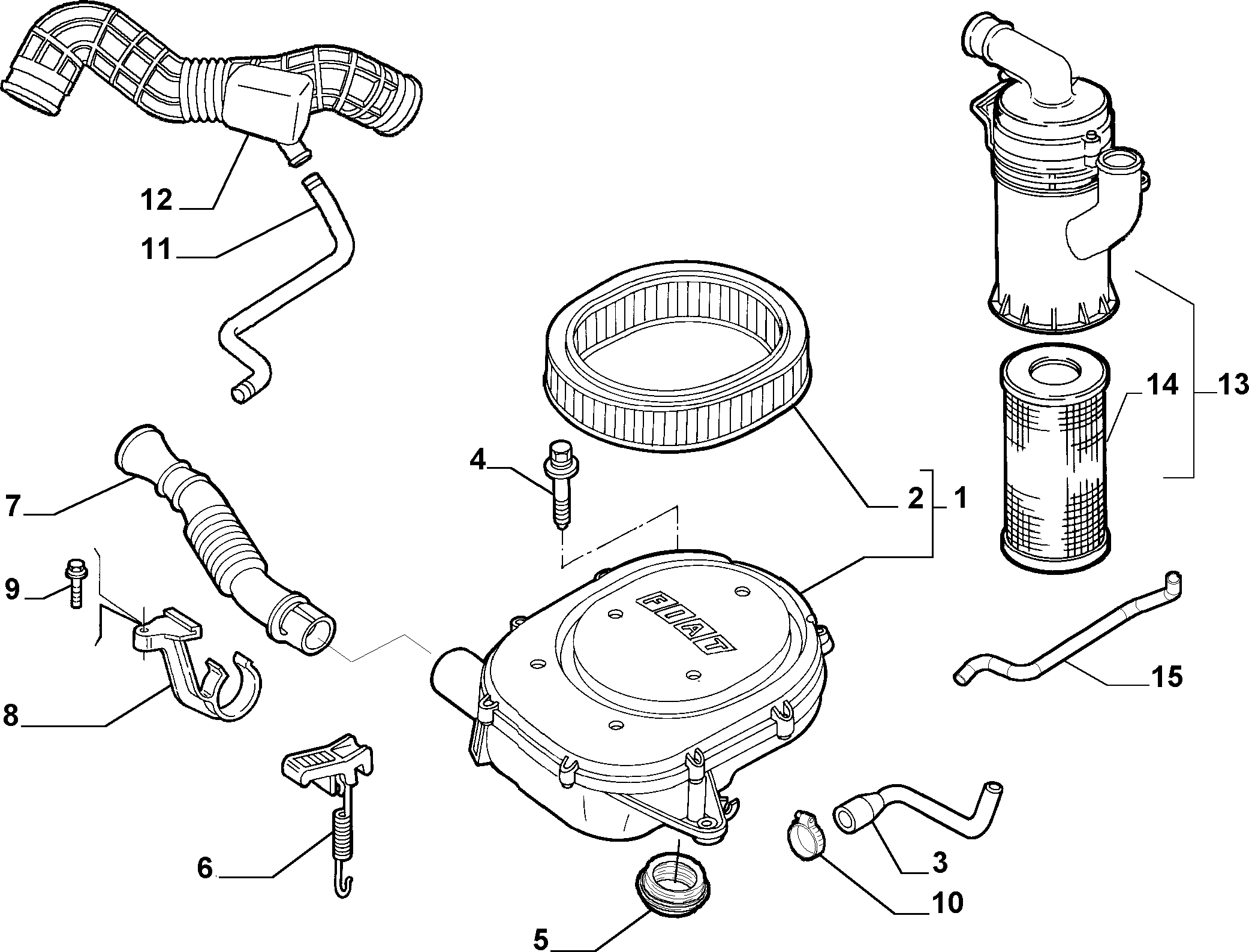 FIAT 46528828 - Kaasuläpän kotelo inparts.fi