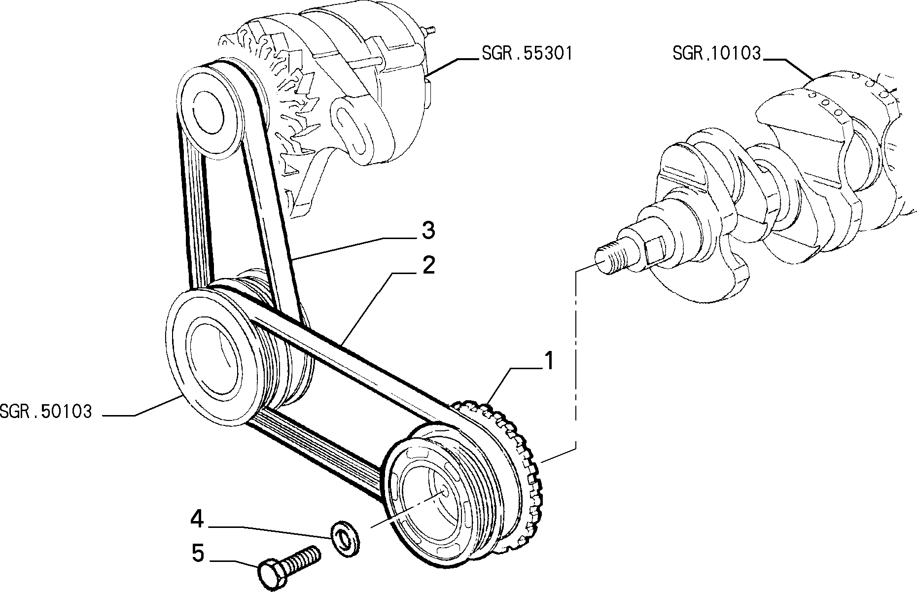 FIAT 71719039 - Moniurahihna inparts.fi