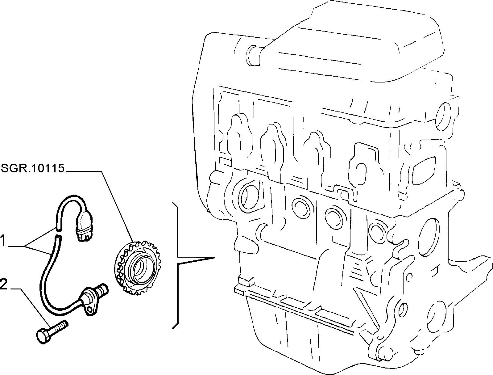 FIAT 46774532 - Impulssianturi, kampiakseli inparts.fi