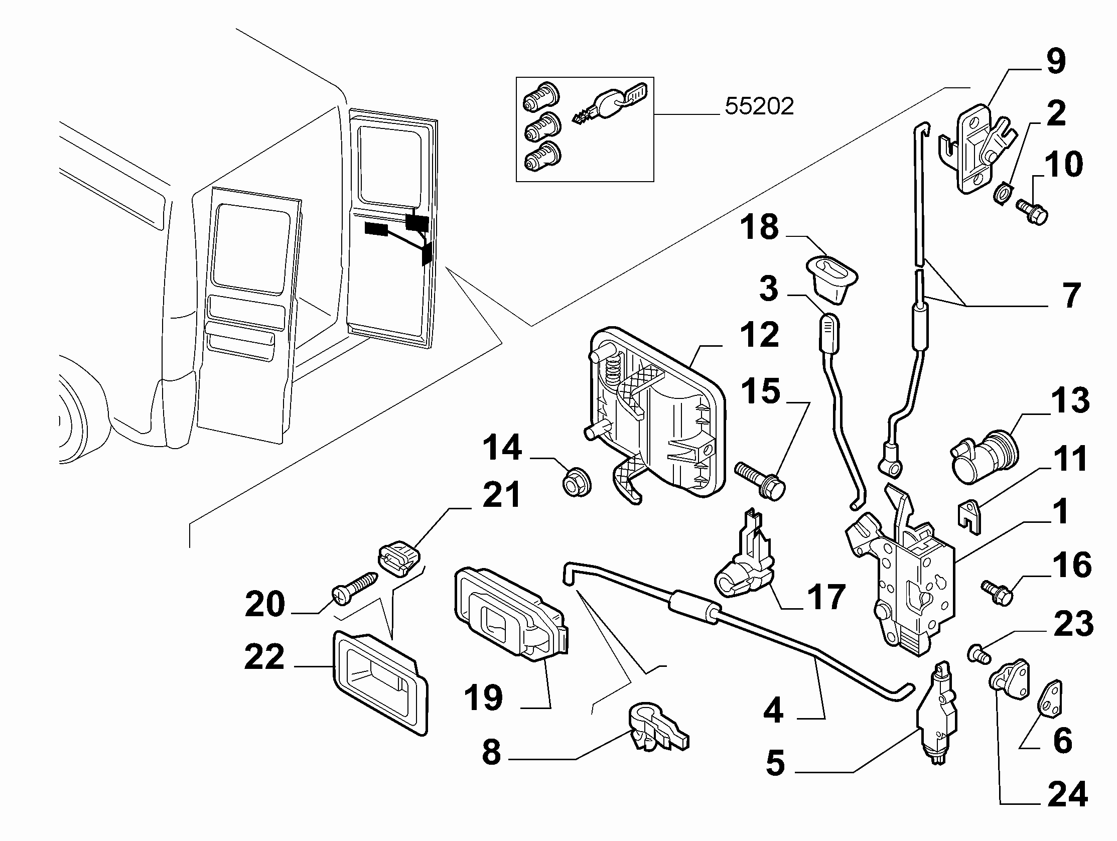 CITROËN 1339728080 - Ovilukko inparts.fi