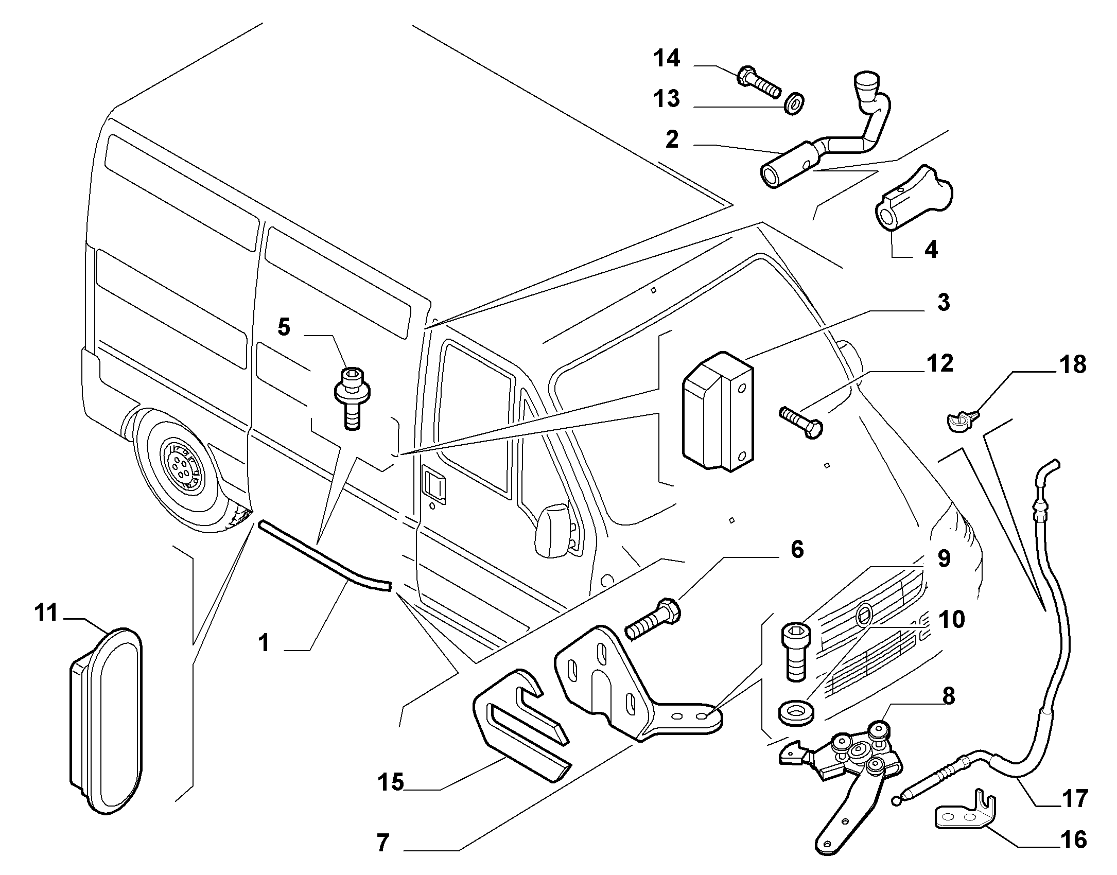 FIAT 1336735080 - Rullaohjain, liukuovi inparts.fi