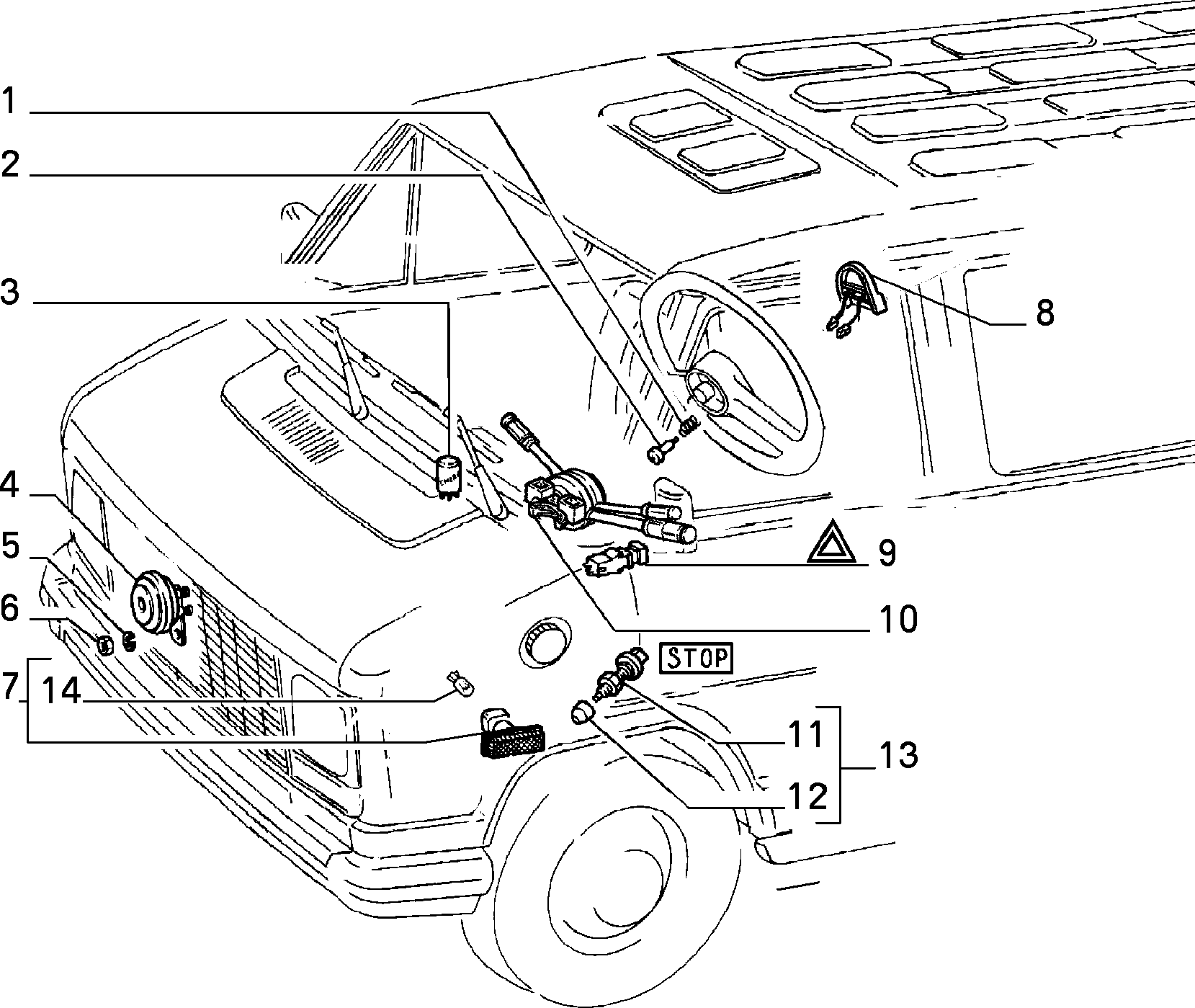 IVECO 4345645 - Jarruvalokatkaisin inparts.fi