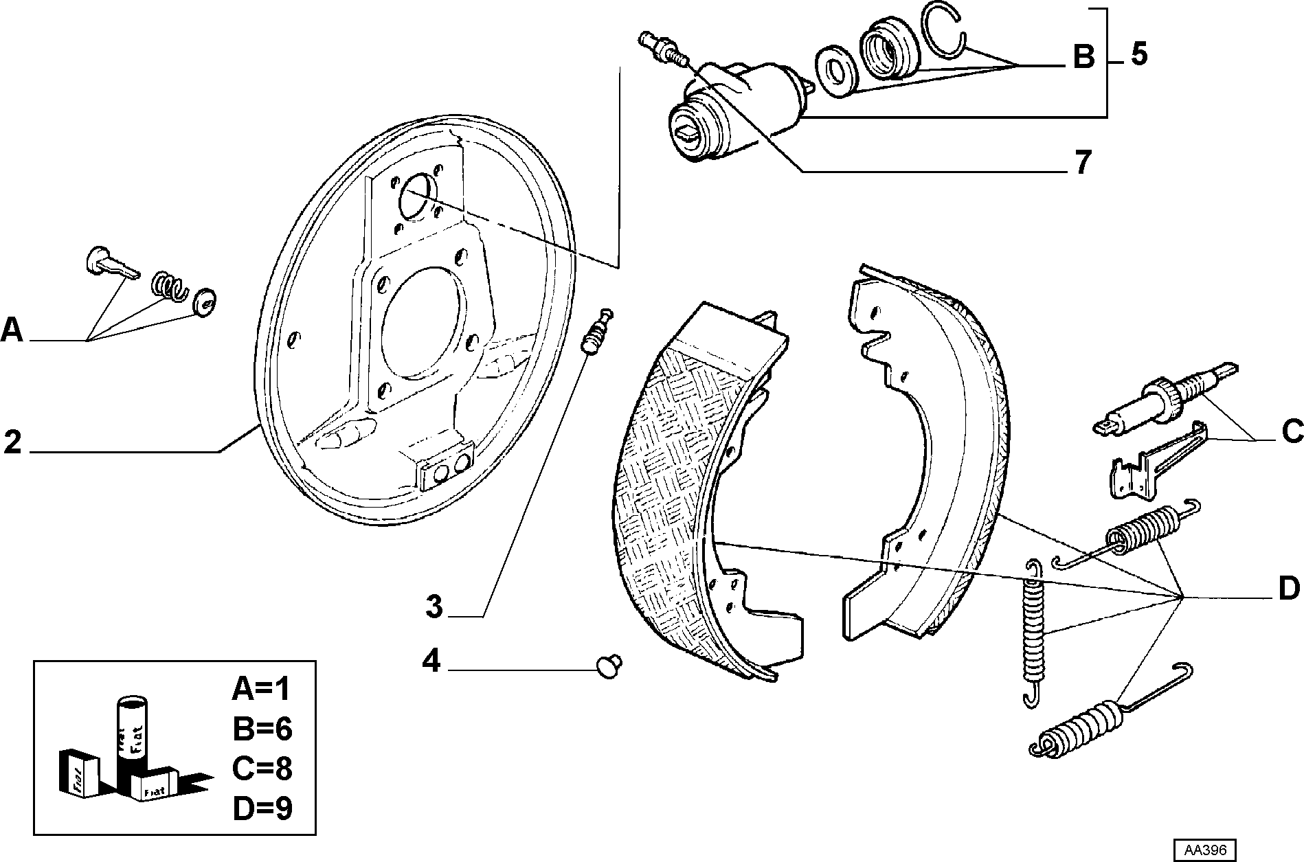 FIAT 9940553 - Jarrukenkäsarja inparts.fi