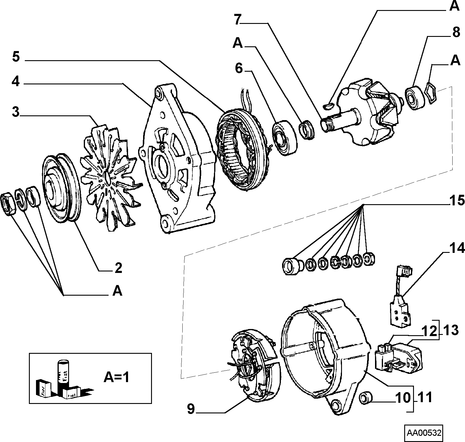 FIAT 9927833 - Staattori inparts.fi