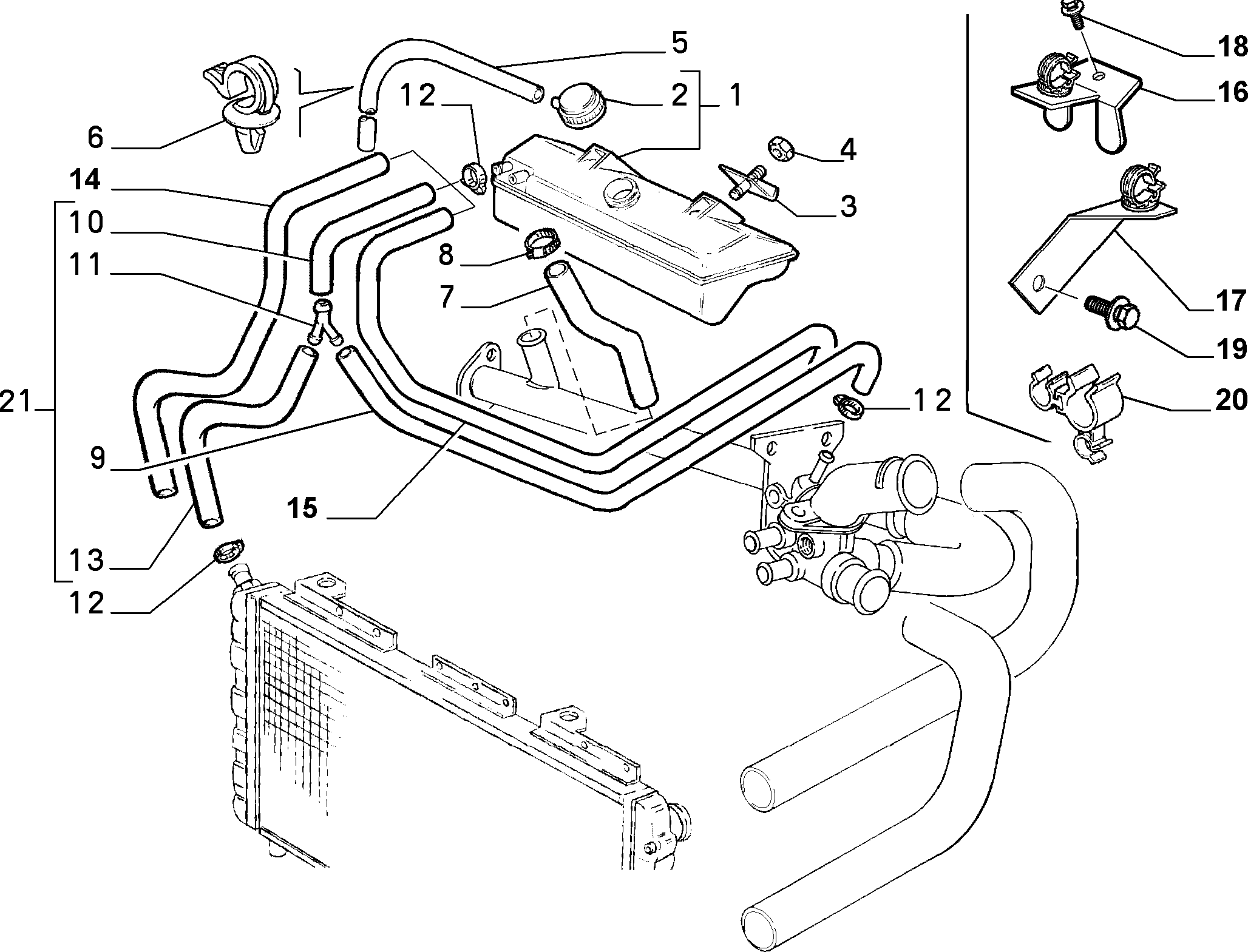 FIAT 7640747 - Jäähdyttimen letku inparts.fi