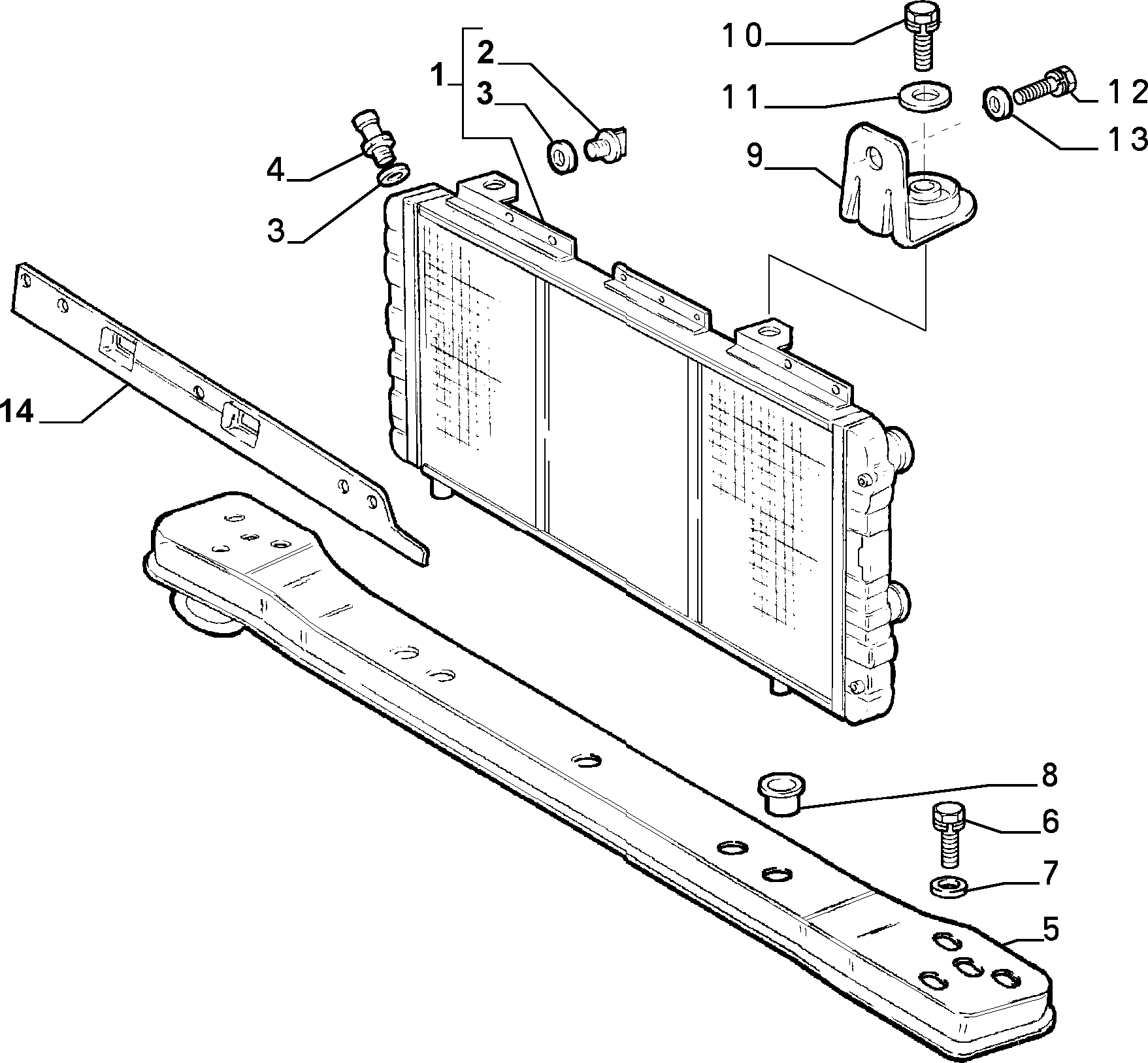 FIAT 1311003080 - Jäähdytin,moottorin jäähdytys inparts.fi