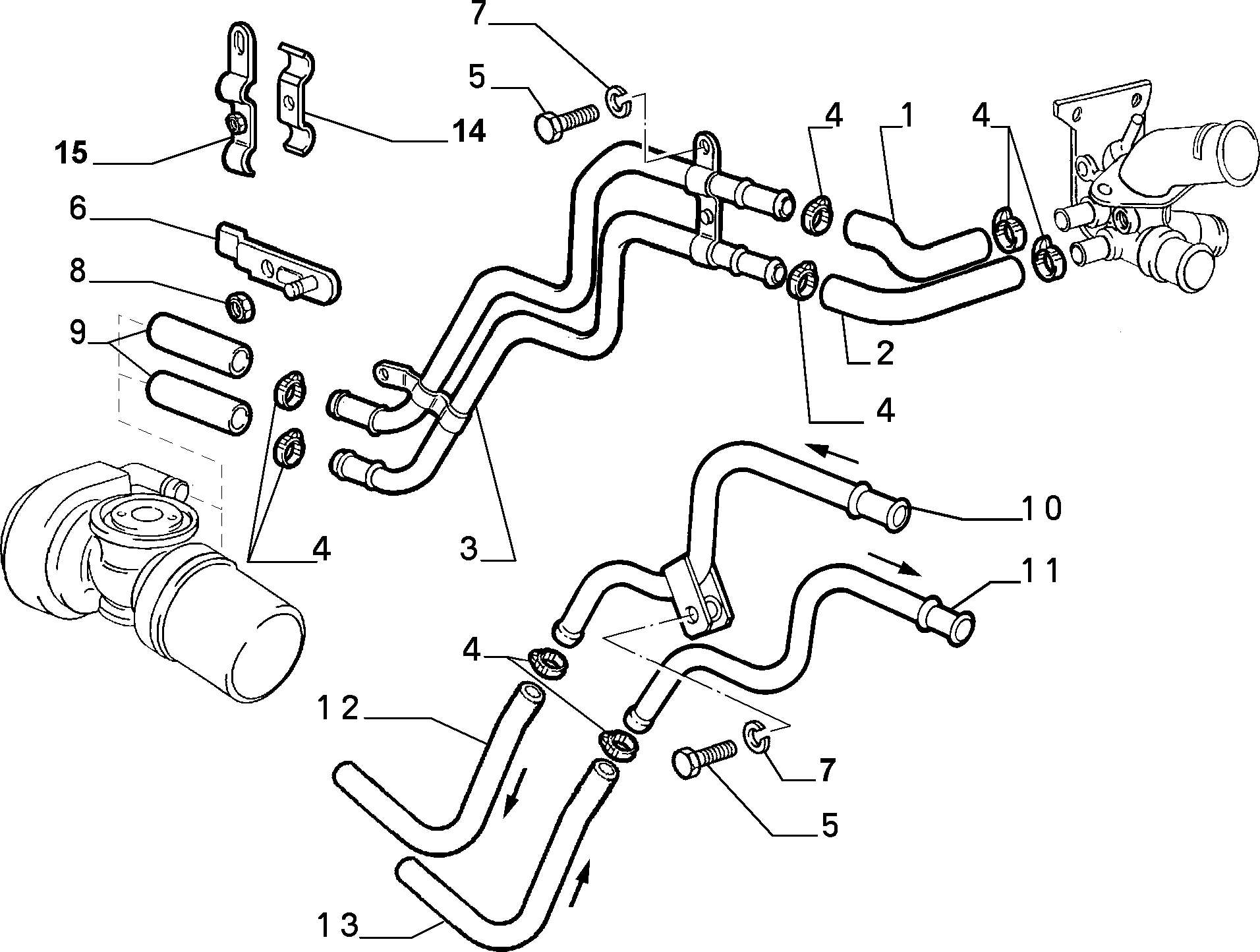 FIAT 98497977 - Jäähdyttimen letku inparts.fi