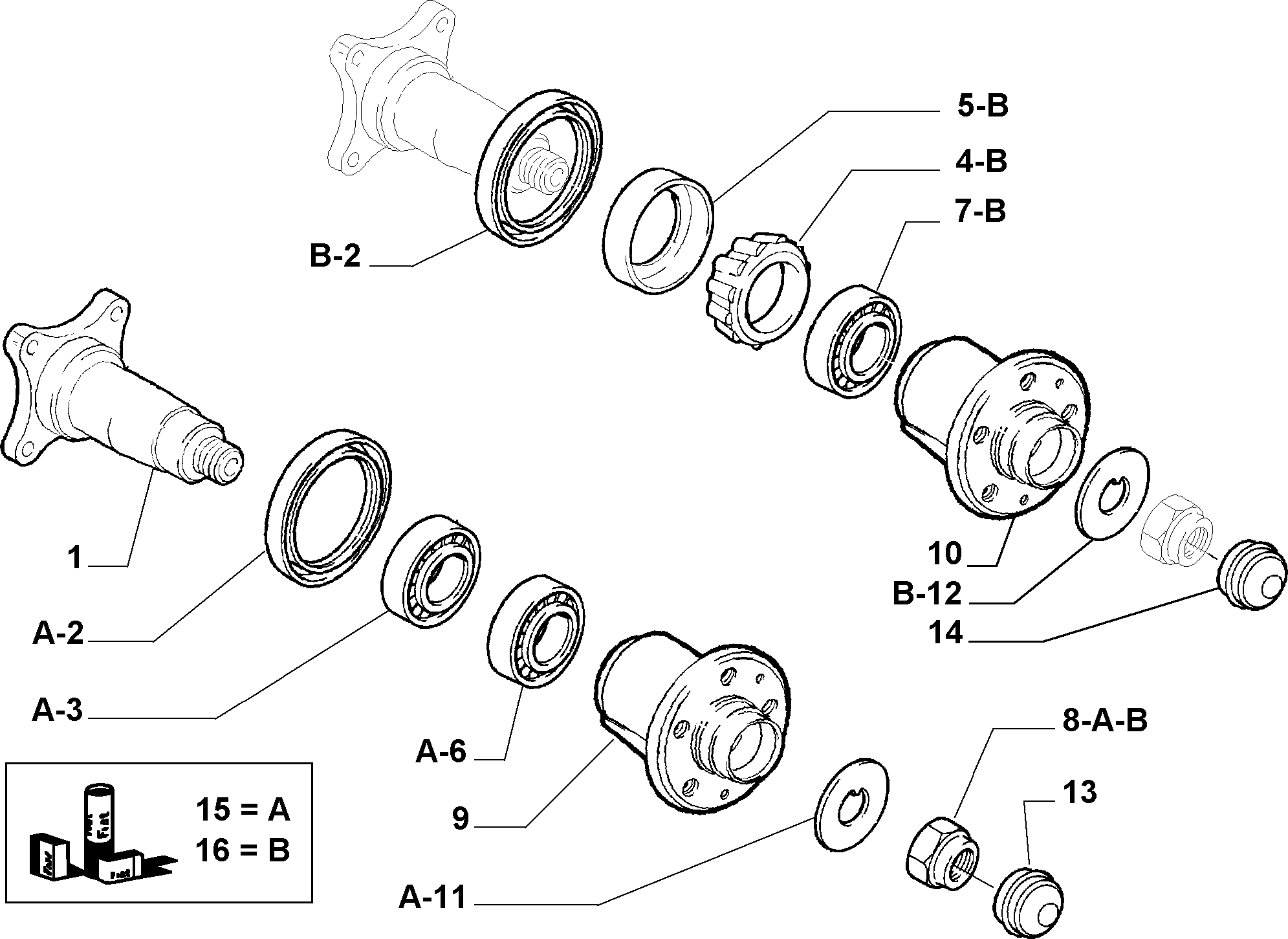 FIAT 935013350 - Pyöränlaakerisarja inparts.fi