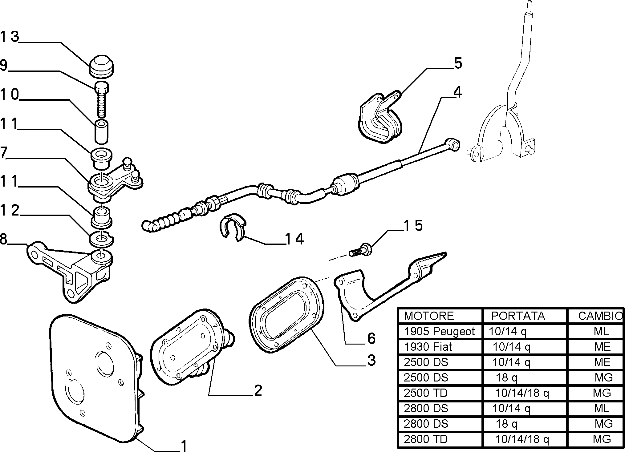 CITROËN 1329700080 - Vaijeri, käsivaihteisto inparts.fi