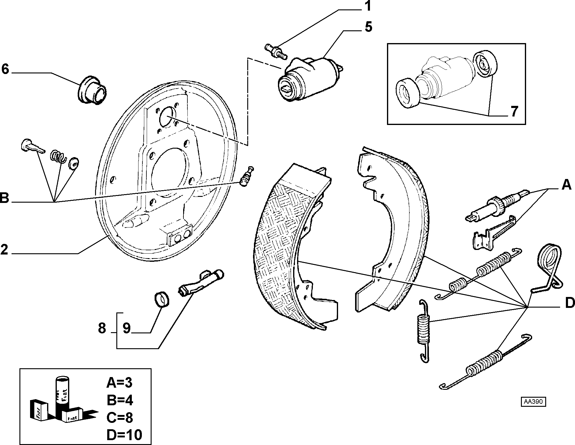 FIAT 9945884 - Jarrukenkäsarja inparts.fi