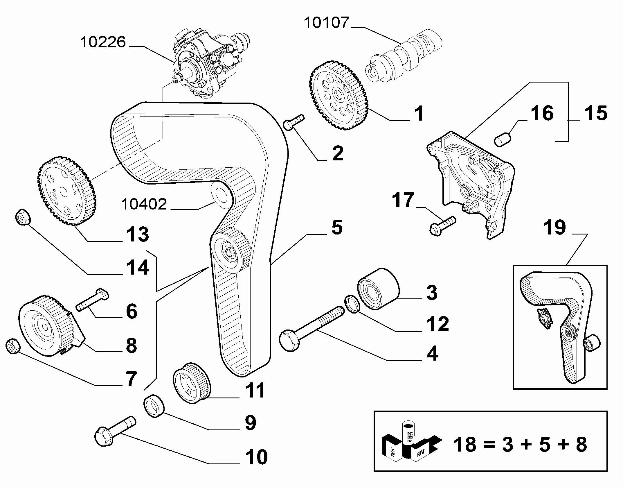 FIAT 71754562 - Hammashihnasarja inparts.fi