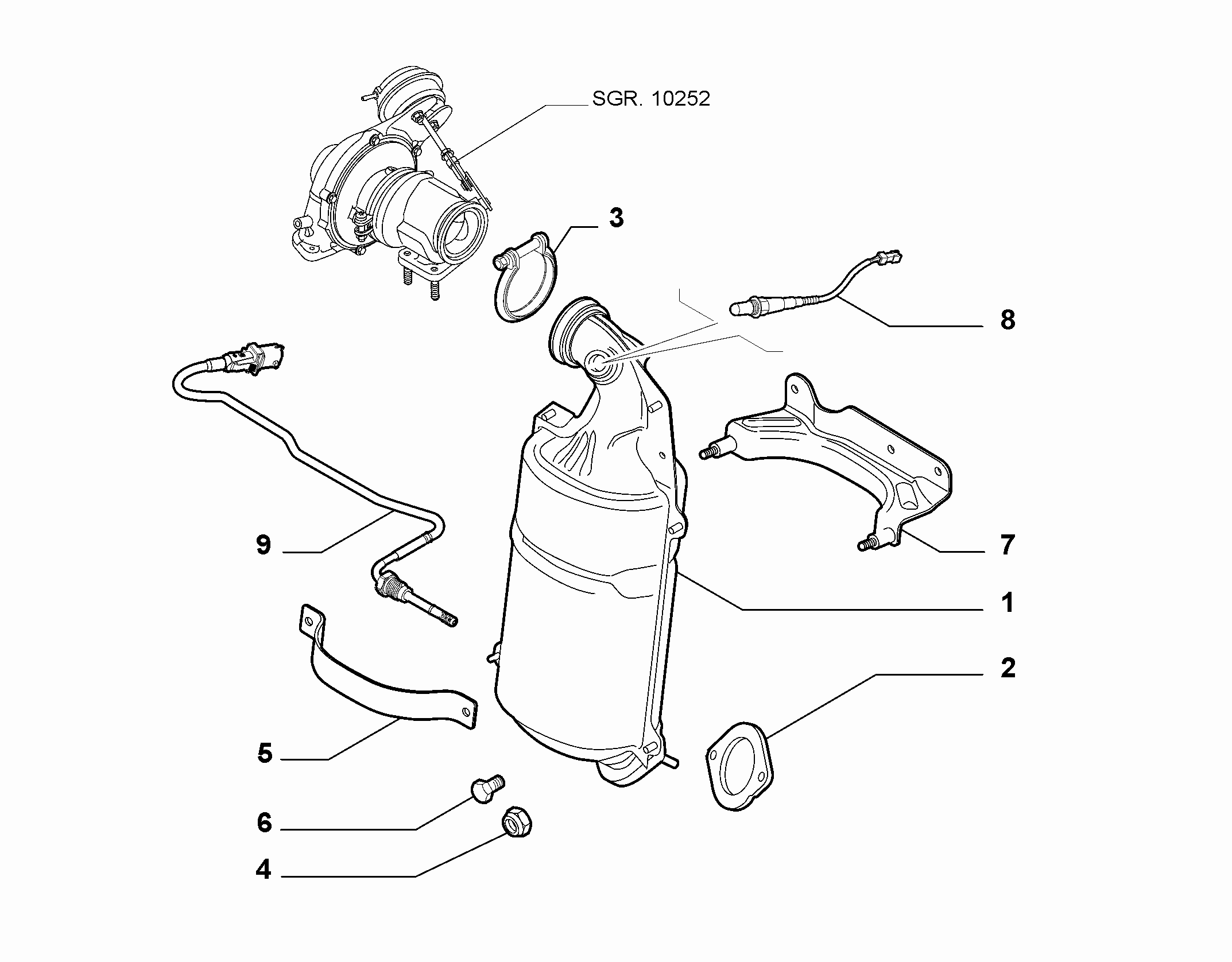 FIAT 55202582 - Lambdatunnistin inparts.fi