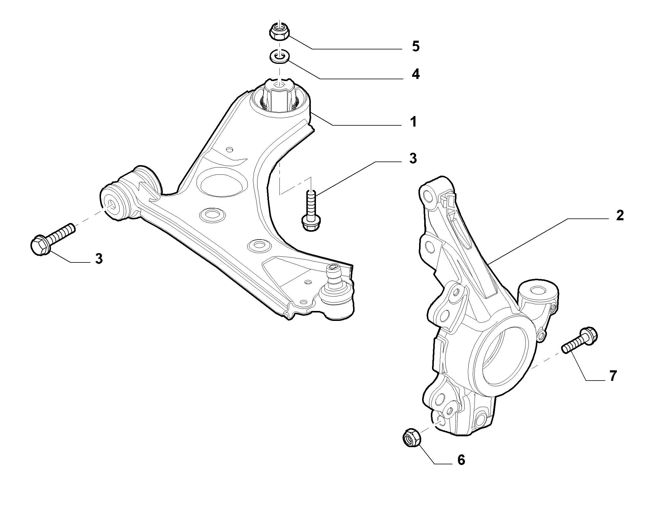 FIAT 51932036* - Tukivarsi, pyöräntuenta inparts.fi