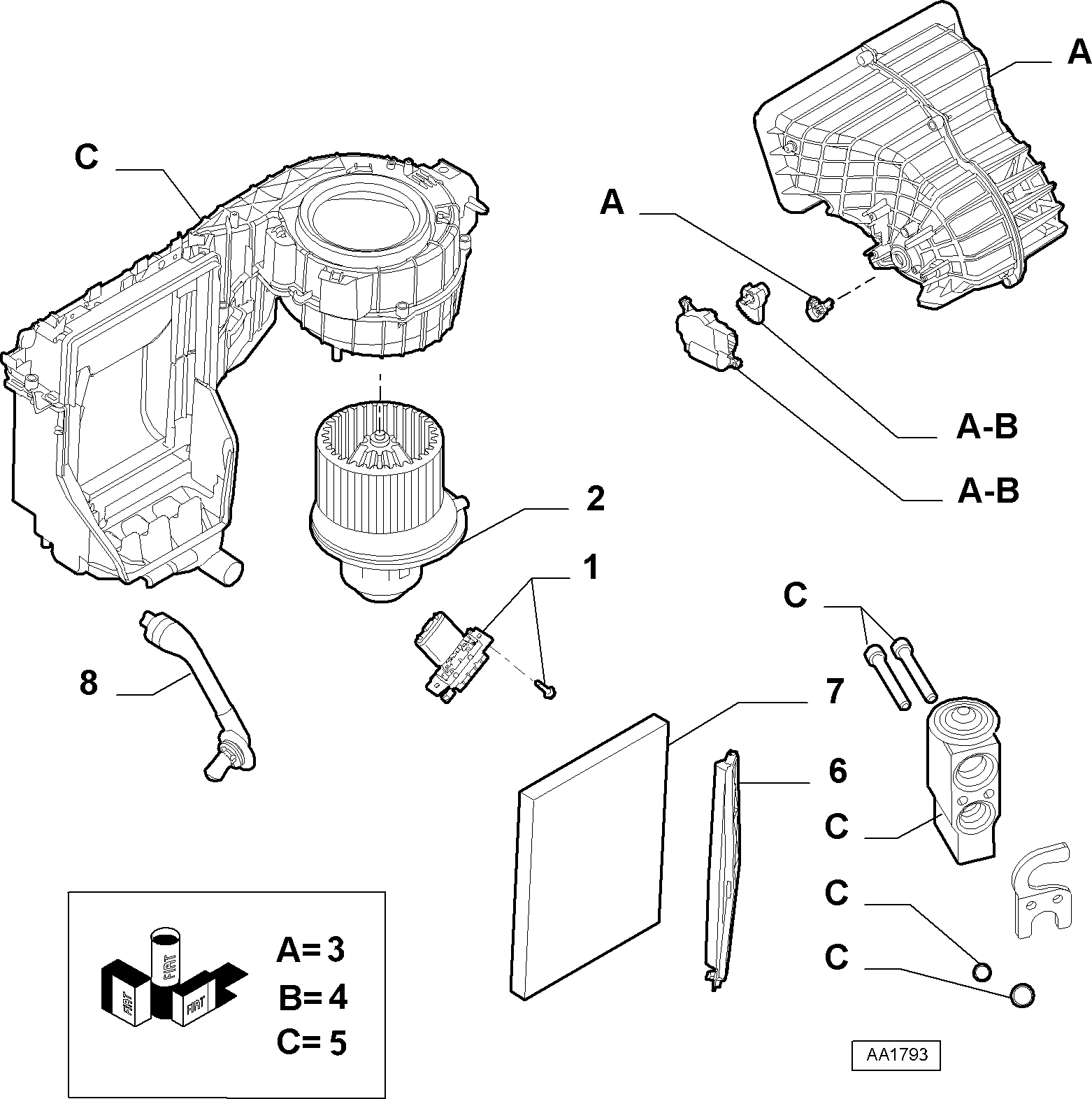 FIAT 77366856 - Sähkömoottori, sisätilanpuhallin inparts.fi