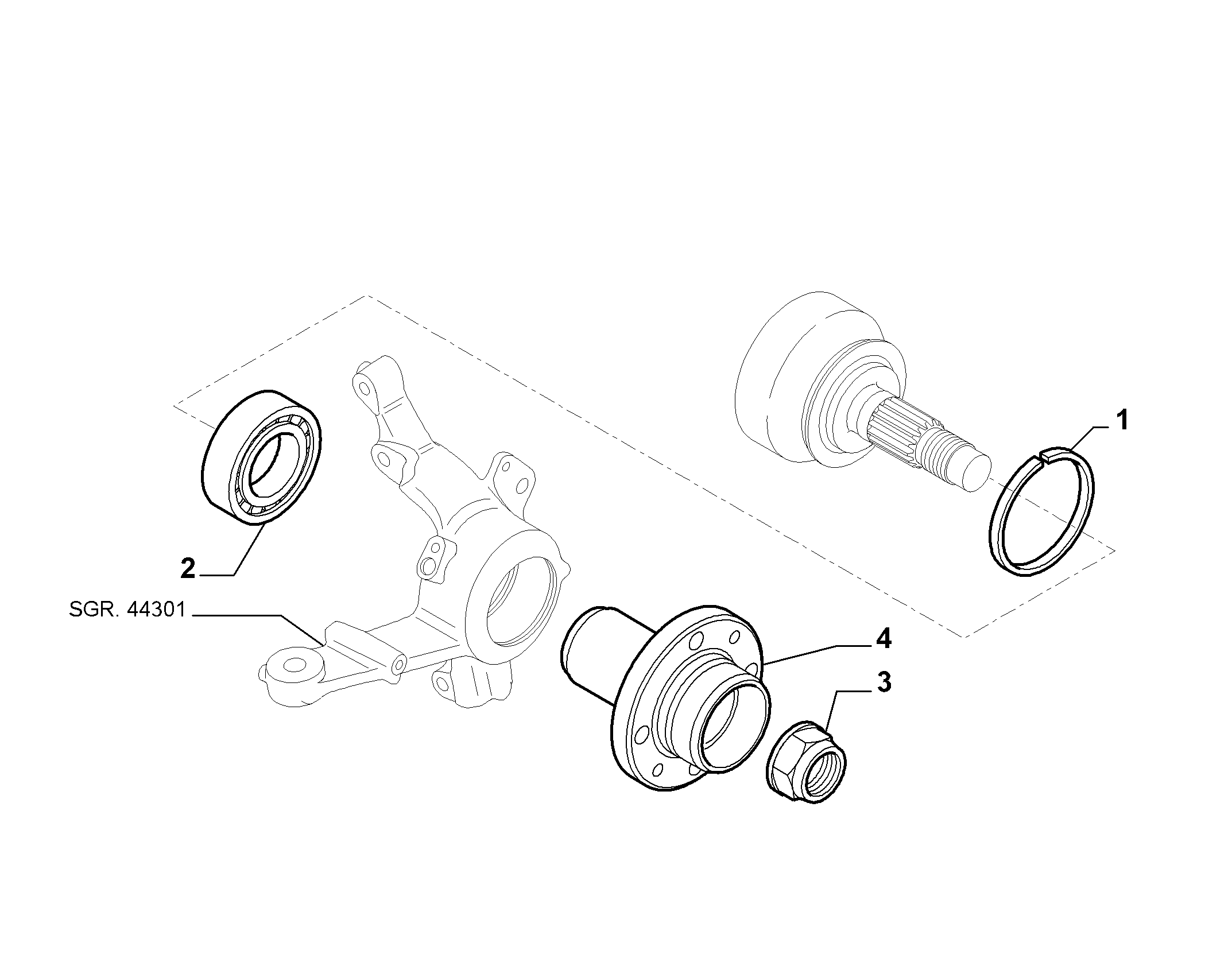 FIAT 46836200 - Pyöränlaakerisarja inparts.fi