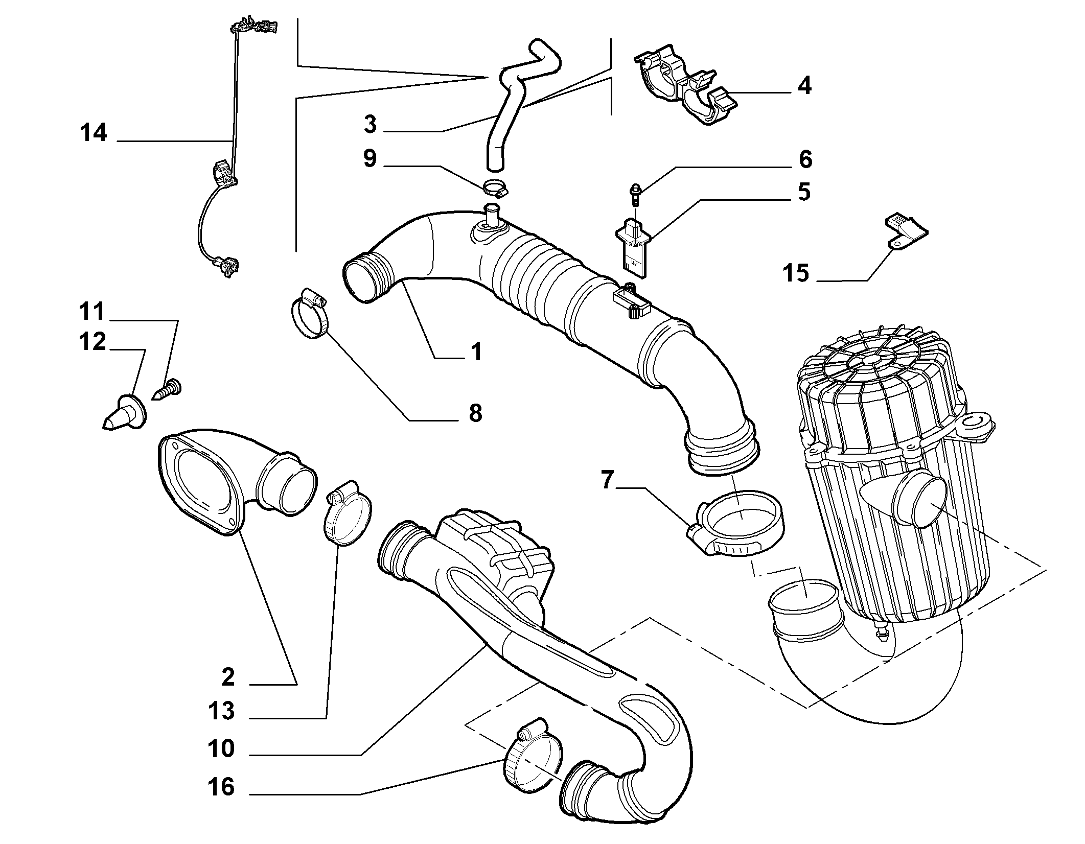 CITROËN 96 581 274 80 - Ilmamassamittari inparts.fi