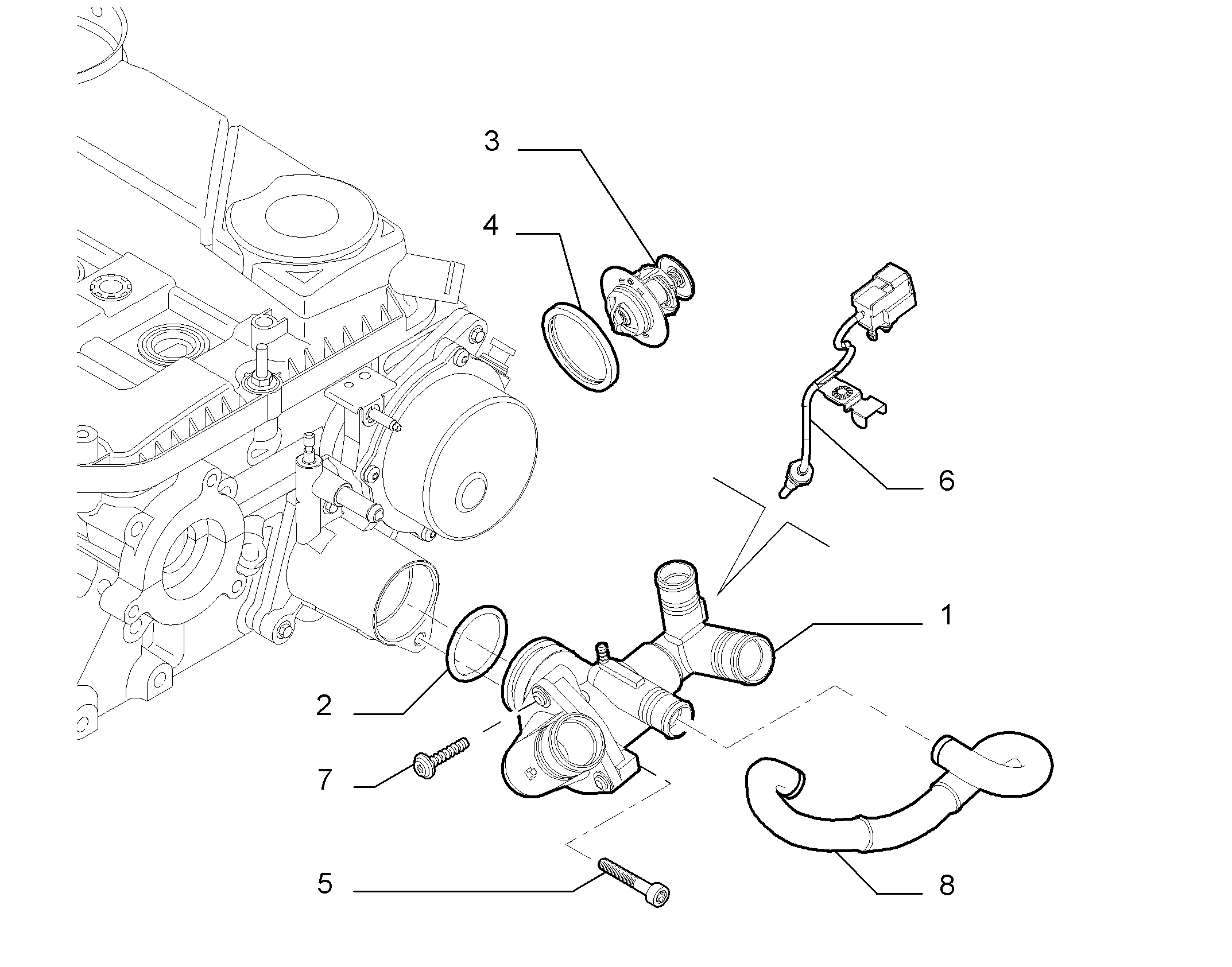 FIAT 9659248080 - Jäähdytysnesteputki inparts.fi