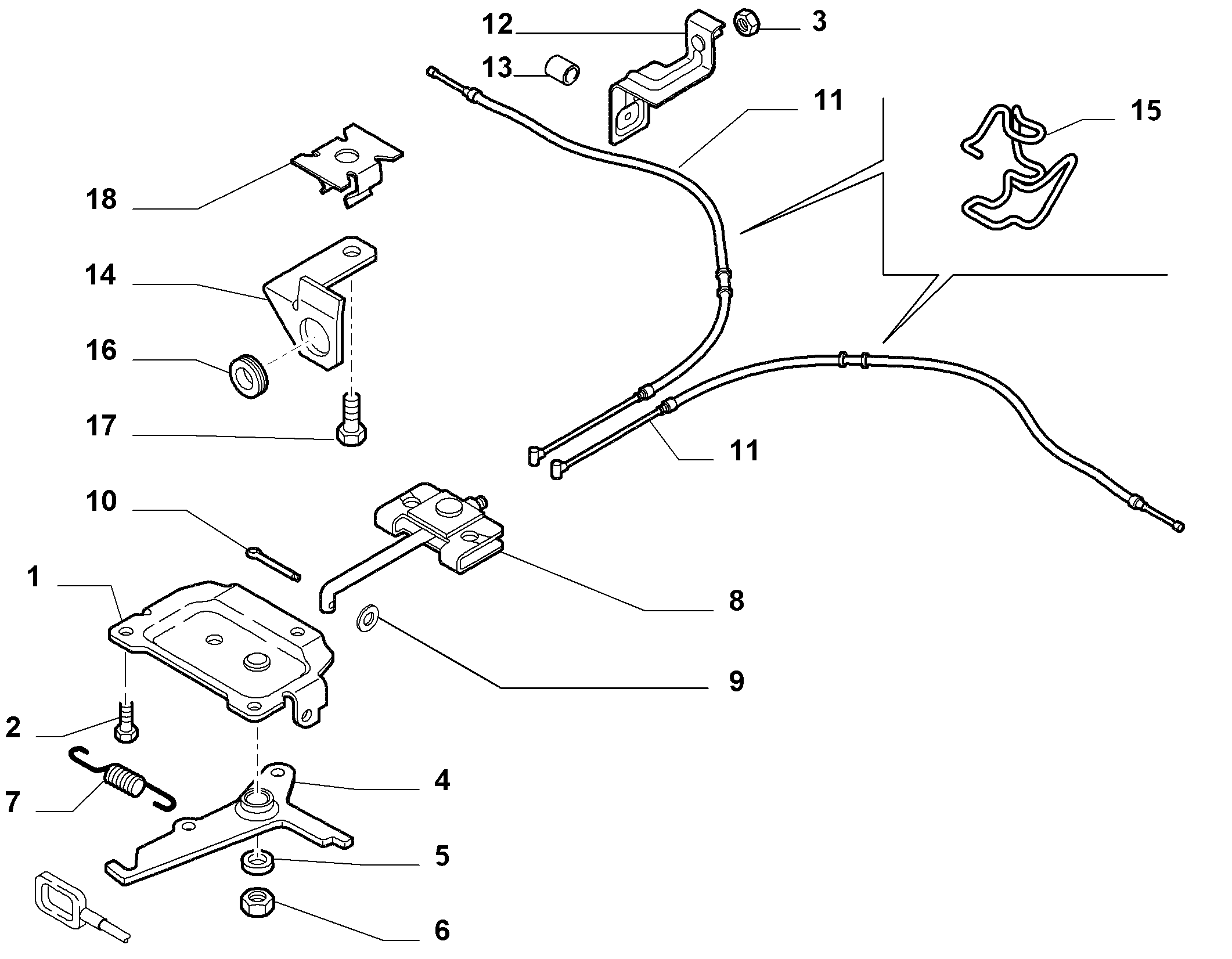 CITROËN 1378321080 - Vaijeri, seisontajarru inparts.fi