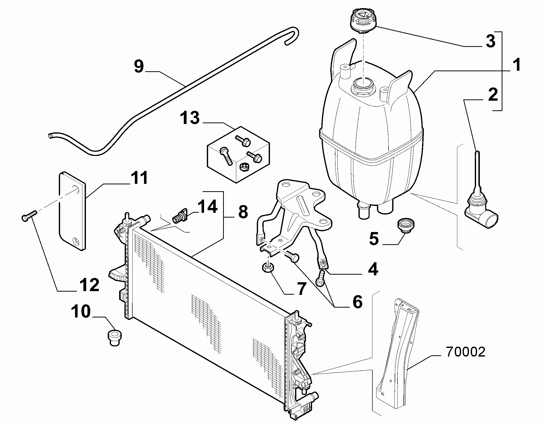 FIAT 1340359080 - Jäähdytin,moottorin jäähdytys inparts.fi