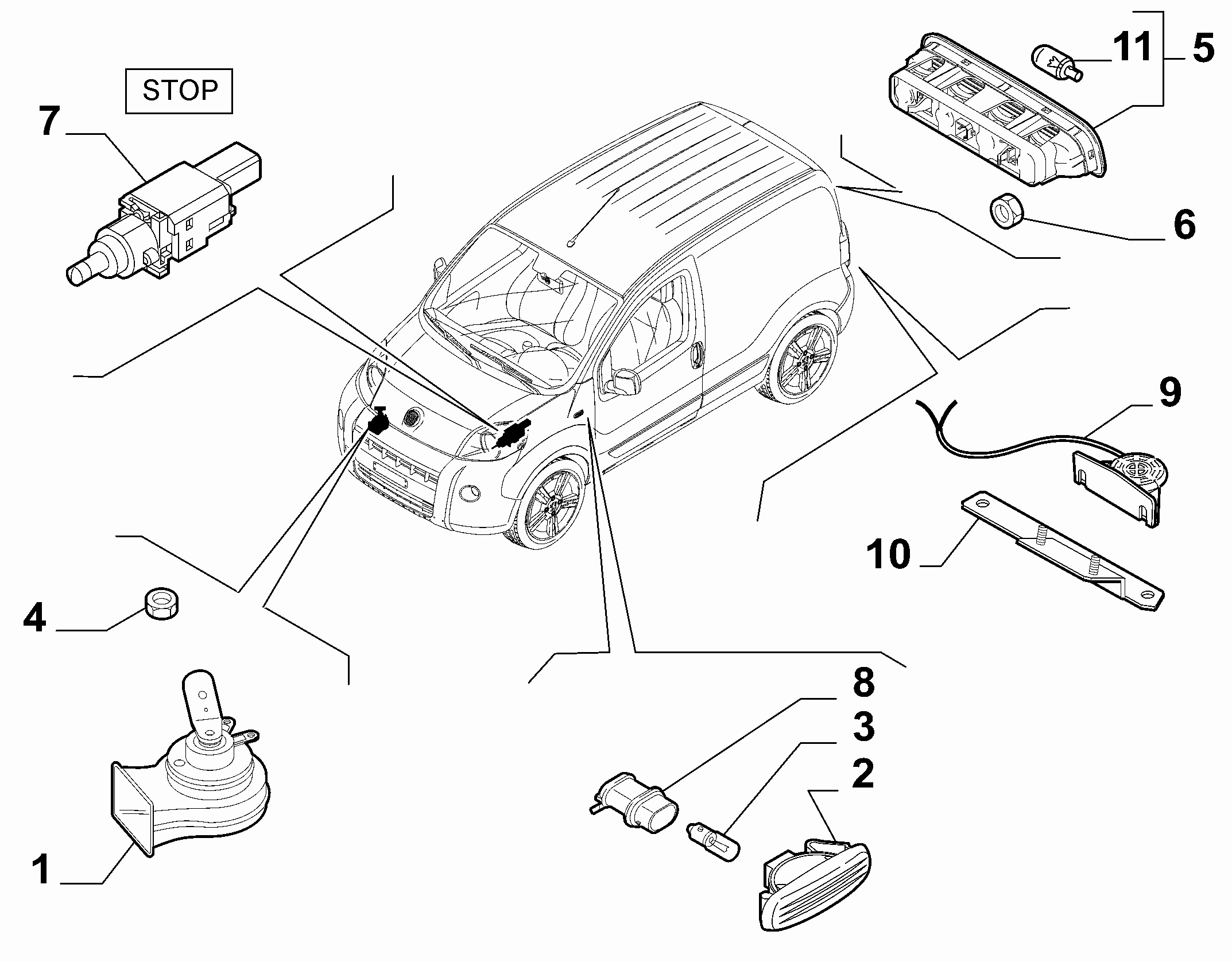 FIAT 51942933 - Vilkkuvalo inparts.fi