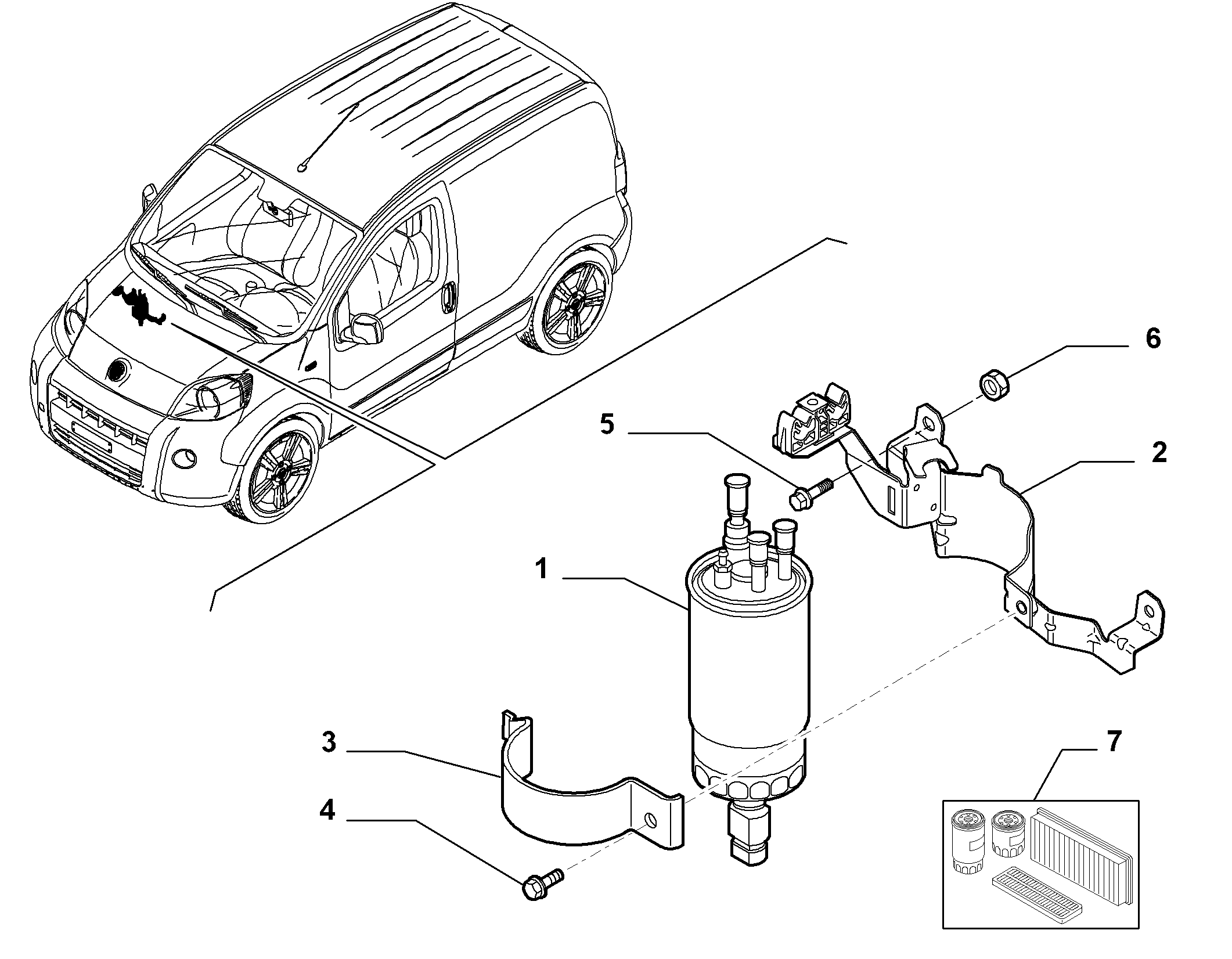 FIAT 55702102 - Polttoainesuodatin inparts.fi