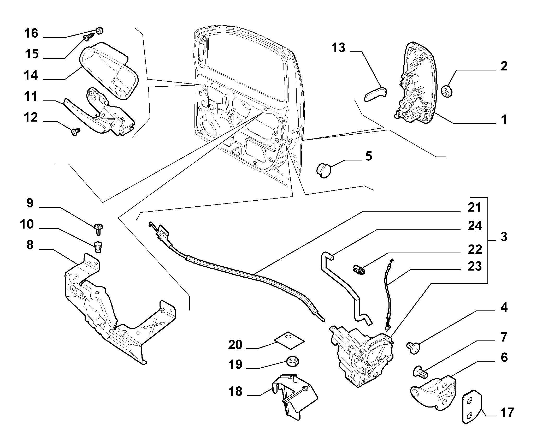 FIAT 735460743 - Oven kahva inparts.fi