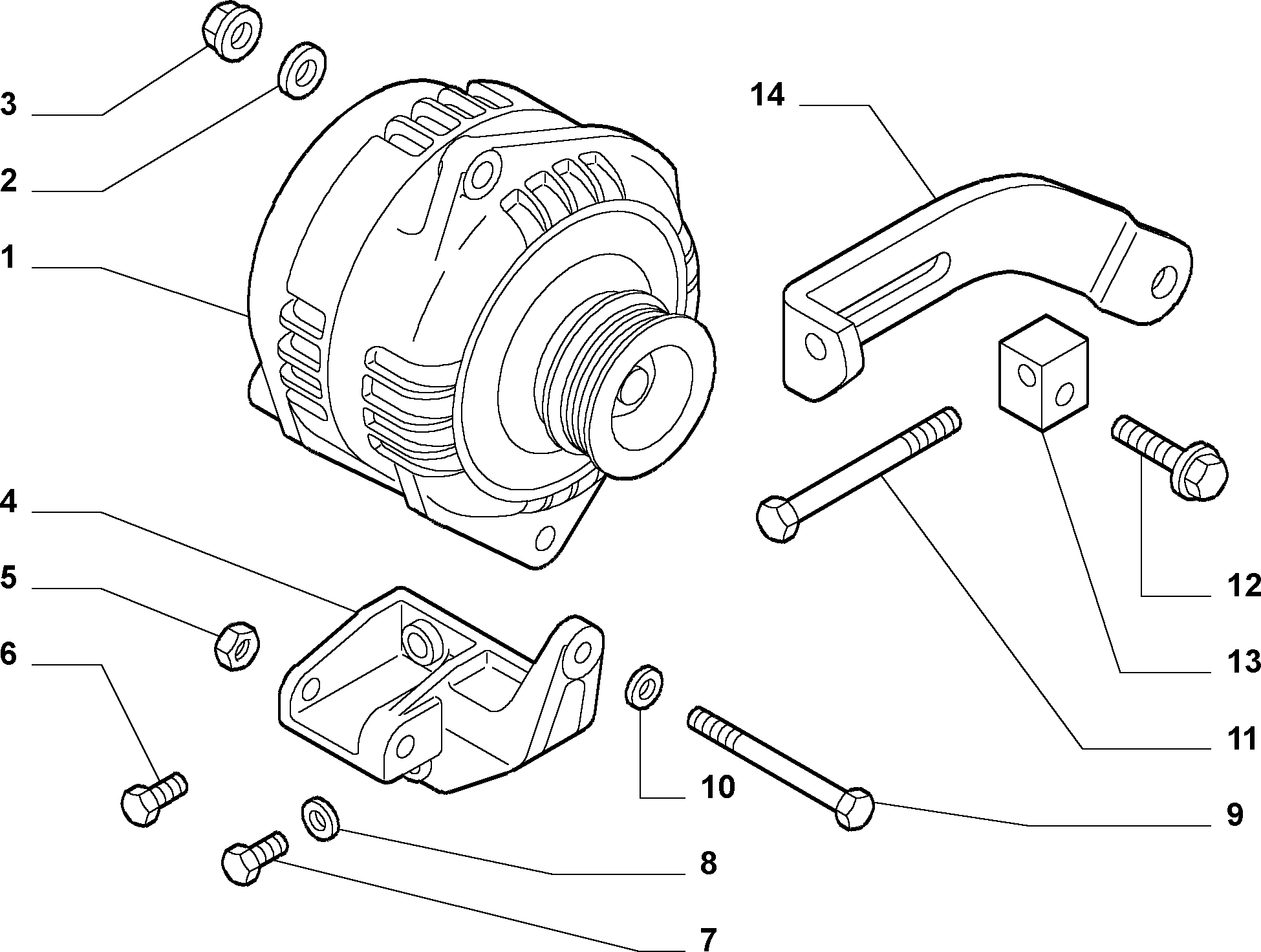 FIAT 500371244 - Laturi inparts.fi