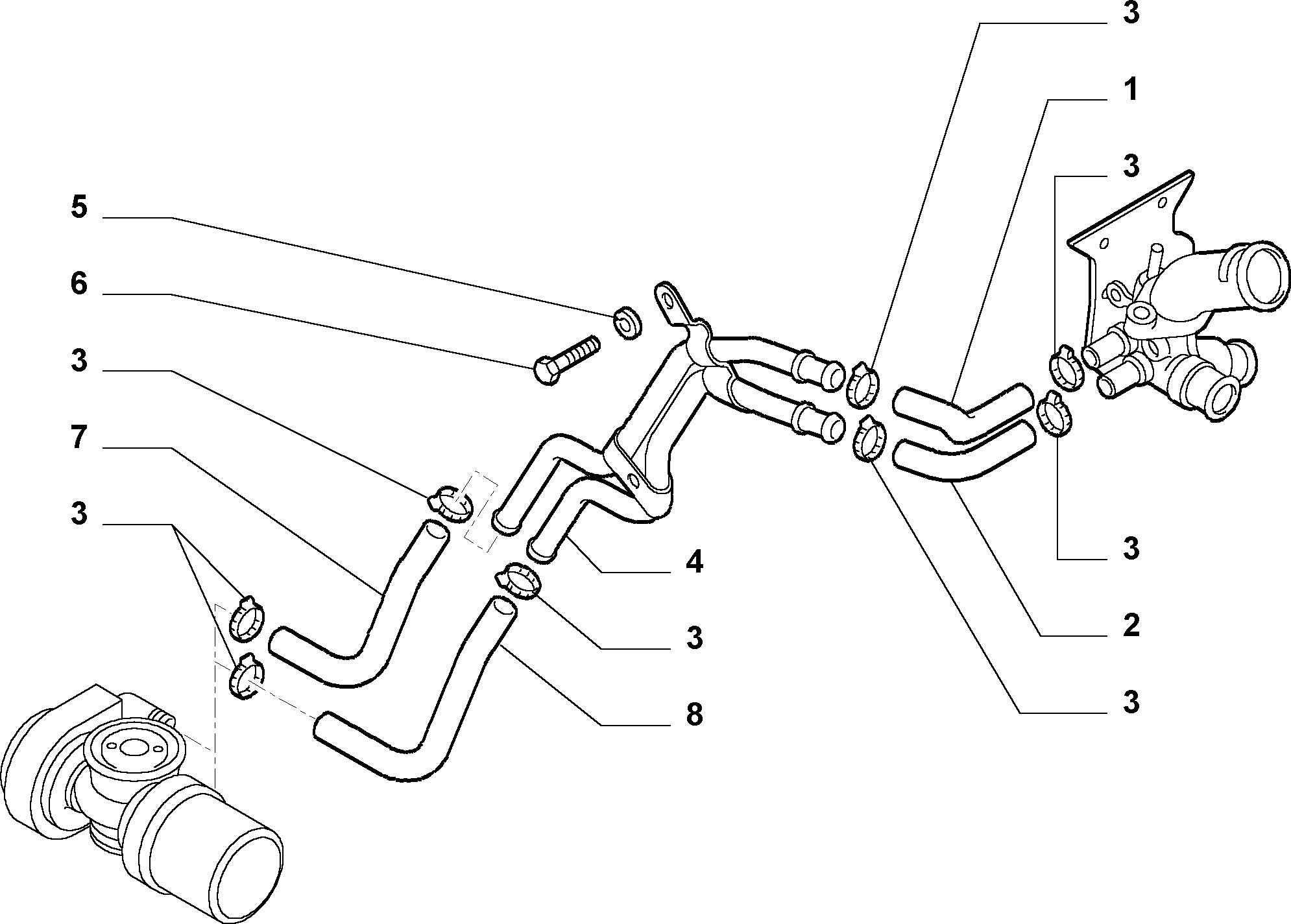 FIAT 504096943 - Jäähdytysnesteputki inparts.fi