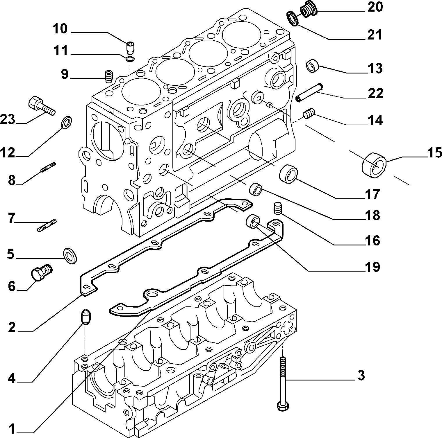 IVECO 9943 2807 - Tiivistesarja, öljypohja inparts.fi