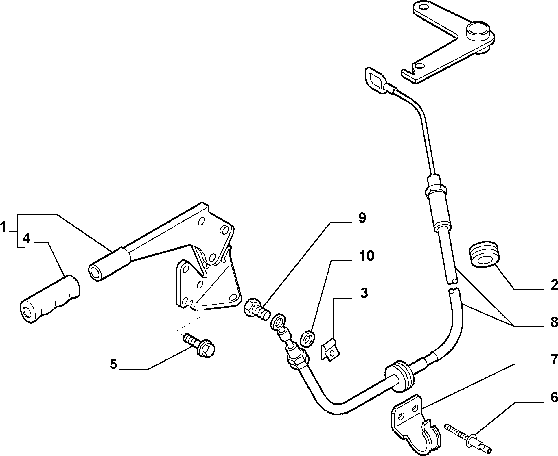 FIAT 1336889080 - Vaijeri, seisontajarru inparts.fi