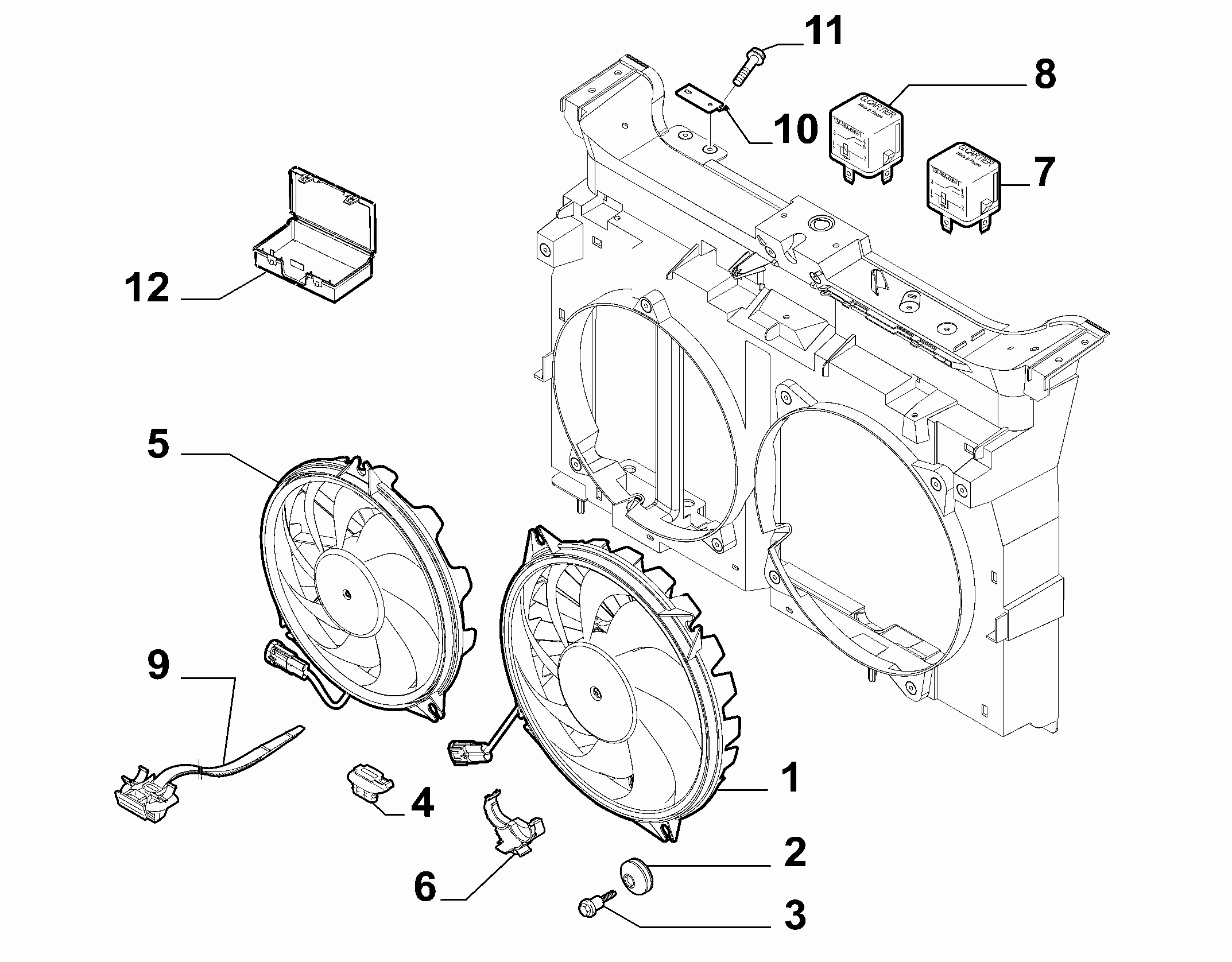 FIAT 1401312280 - Tuuletin, moottorin jäähdytys inparts.fi