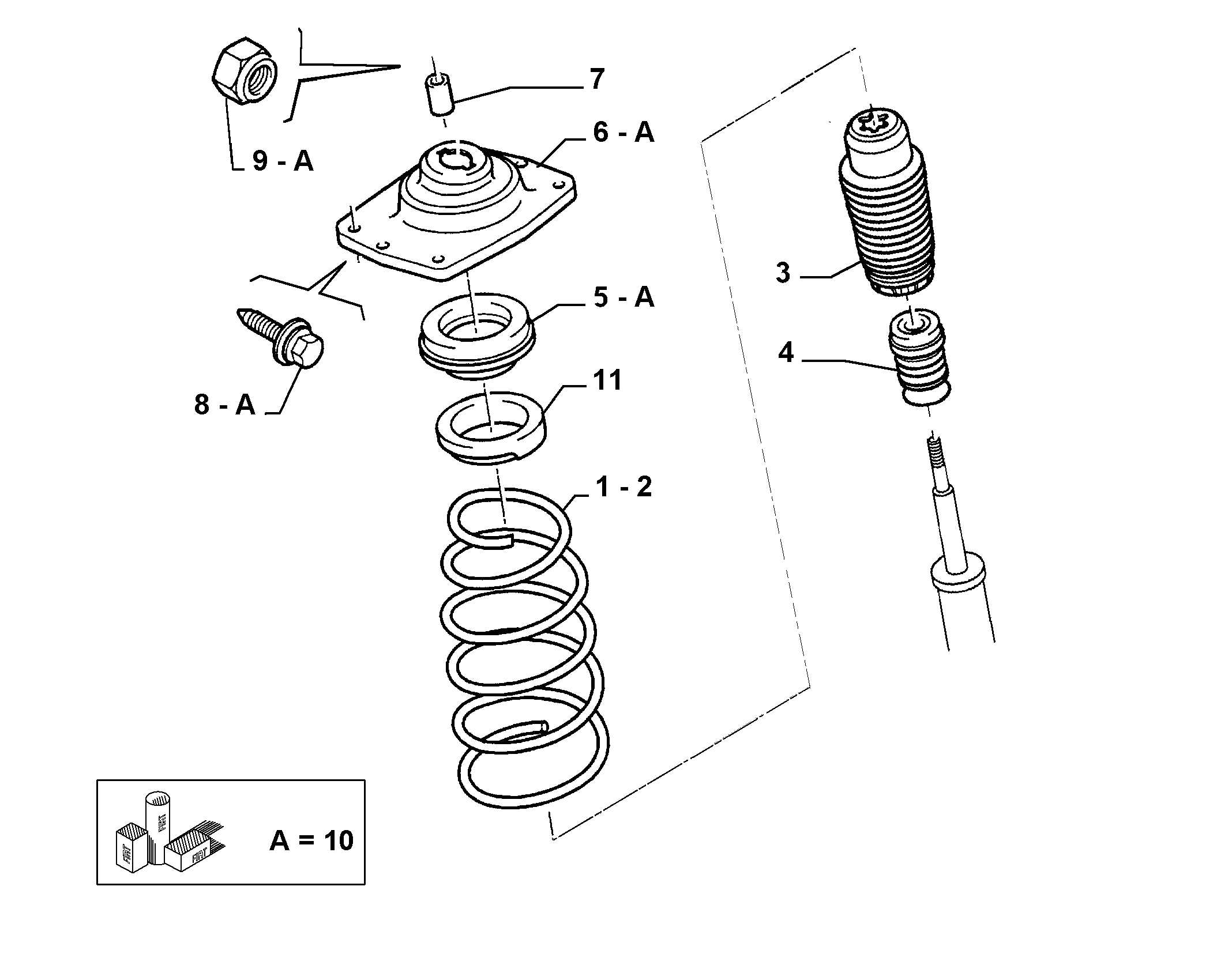 FIAT 1400257380 - Pölysuojasarja, iskunvaimennin inparts.fi