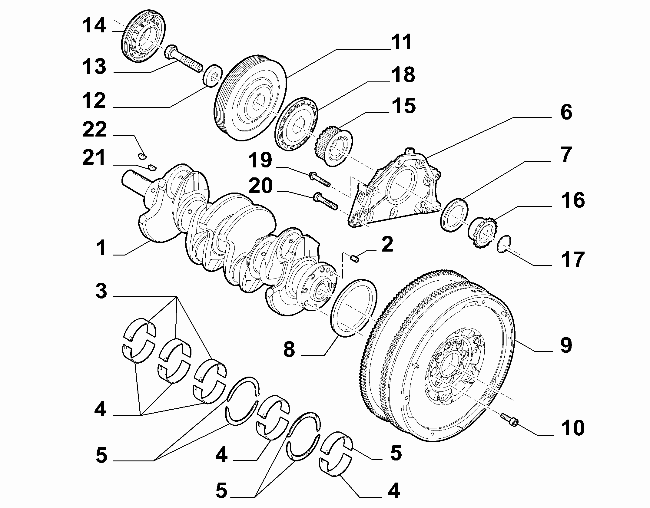 FIAT 9681640880 - Hihnapyörä, kampiakseli inparts.fi