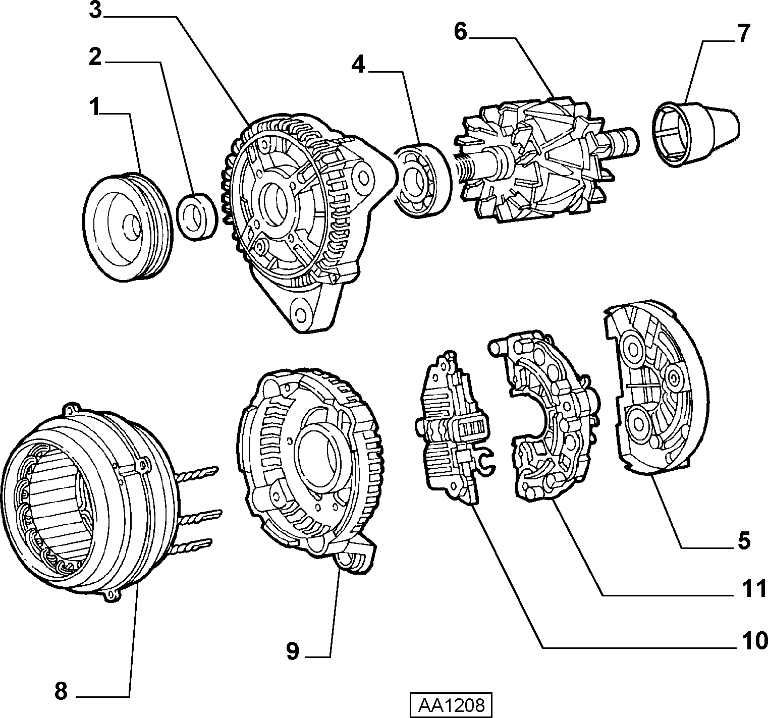 CITROËN 77362558 - Hihnapyörä, laturi inparts.fi