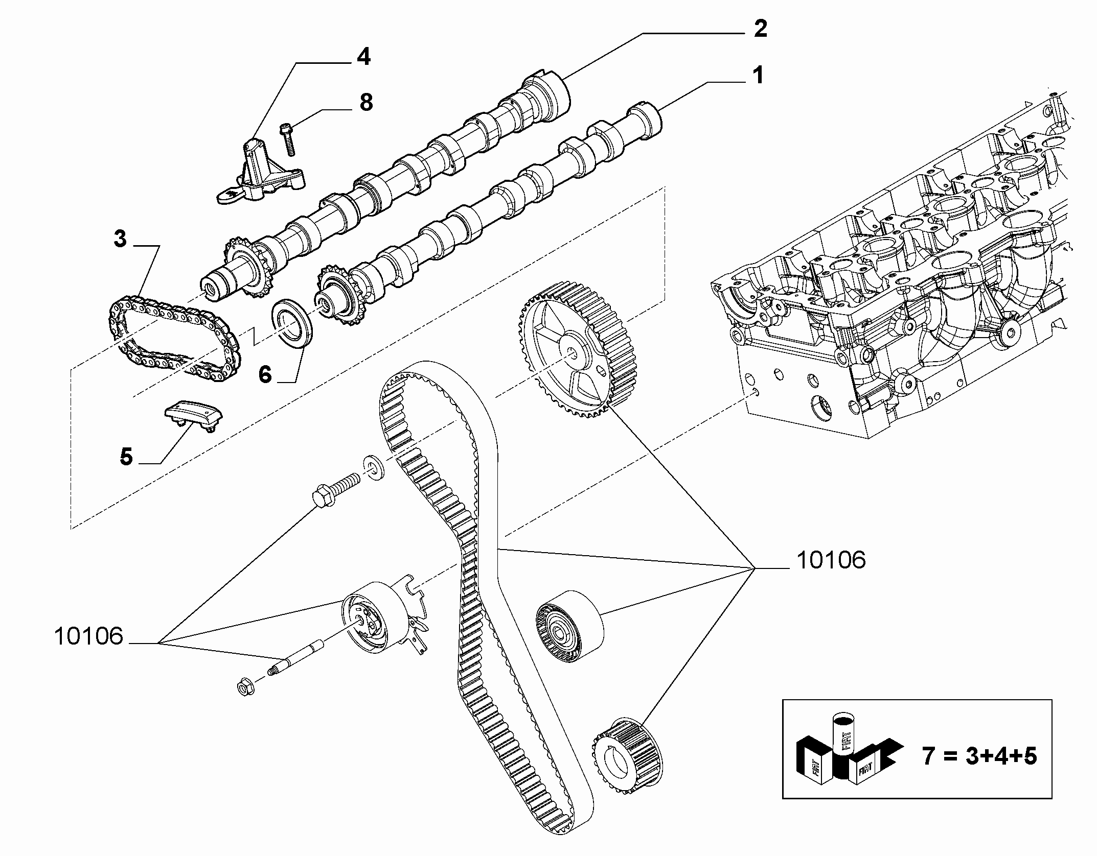 FIAT 9400829949 - Ohjauskisko, jakoketju inparts.fi