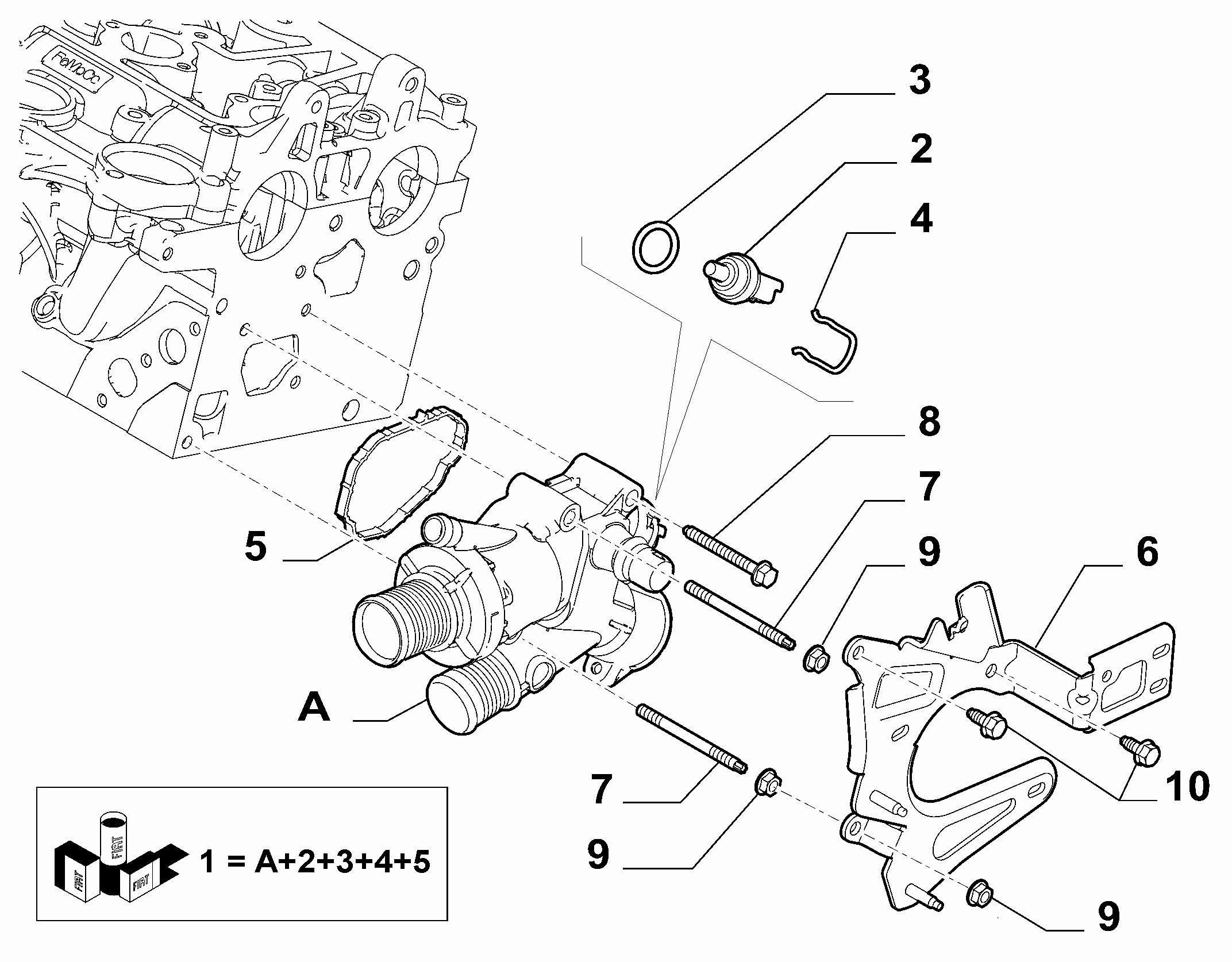 CITROËN 9632562080 - Tunnistin, jäähdytysnesteen lämpötila inparts.fi