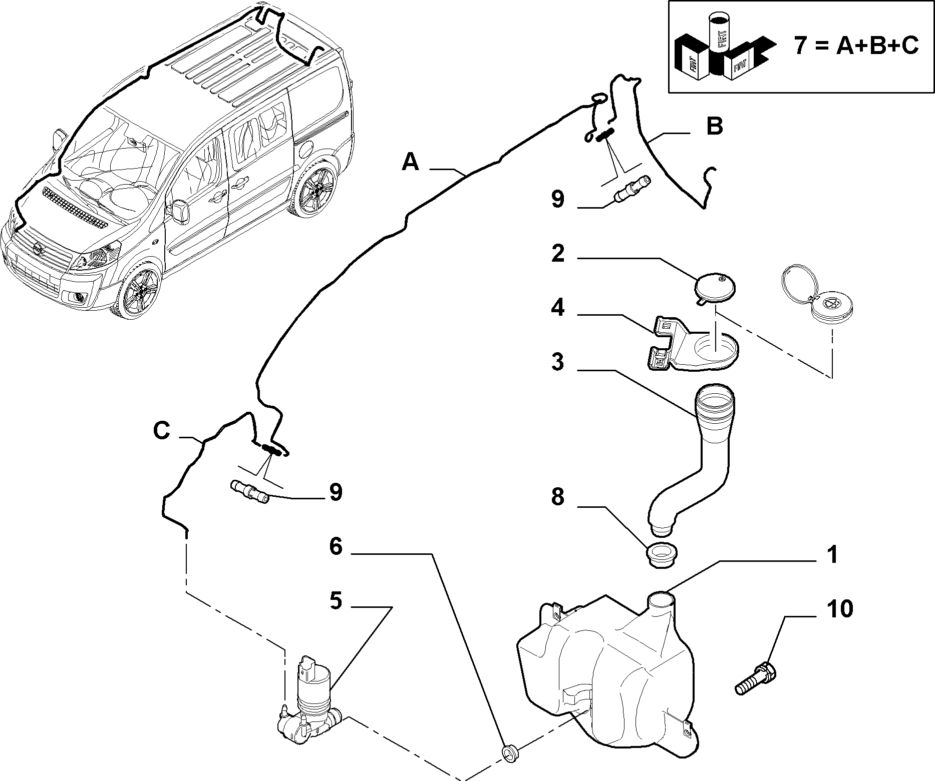 RENAULT 9641553980 - Pesunestepumppu, lasinpesu inparts.fi