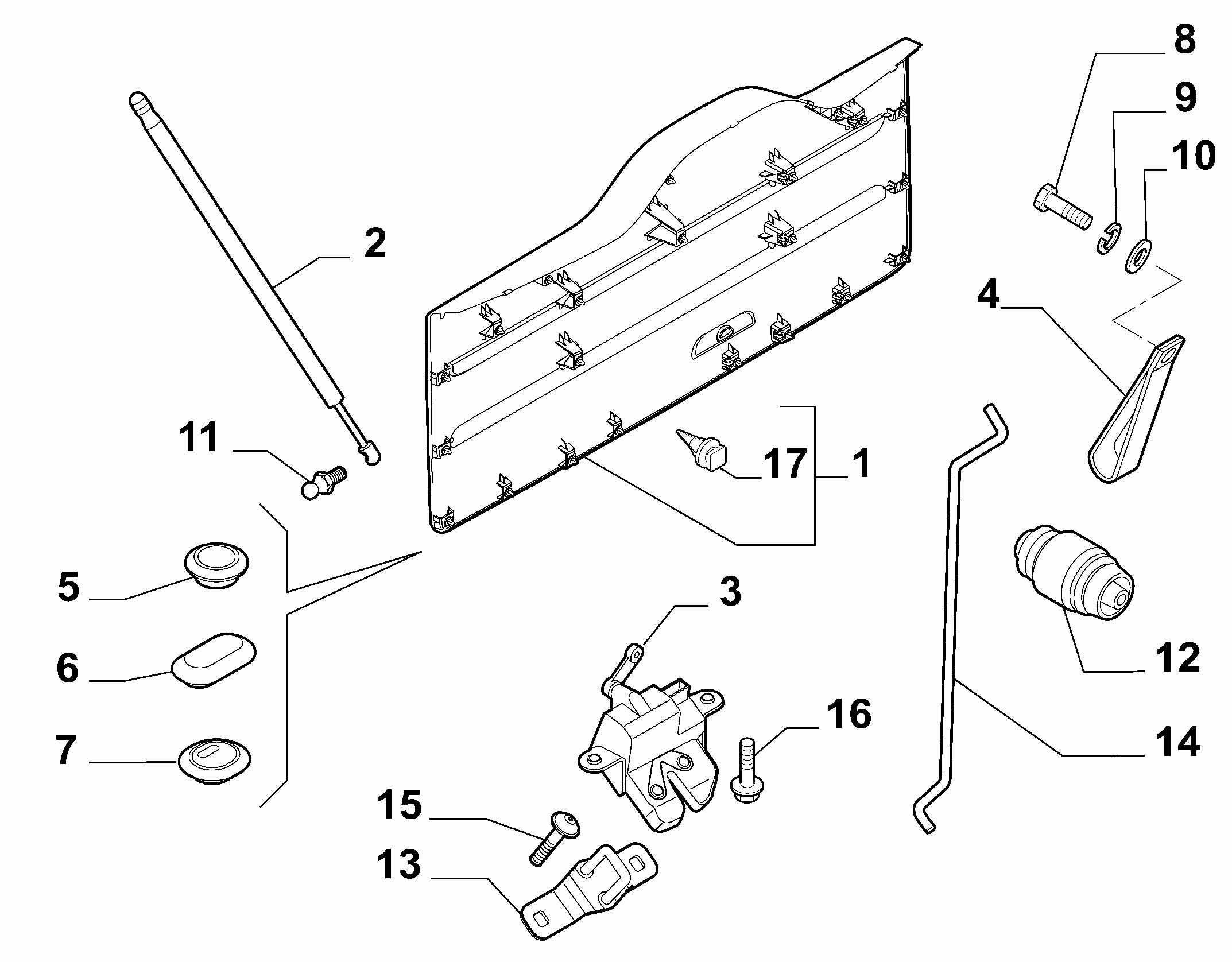 FIAT 51868084 - Ohjain, lukitusnuppi inparts.fi