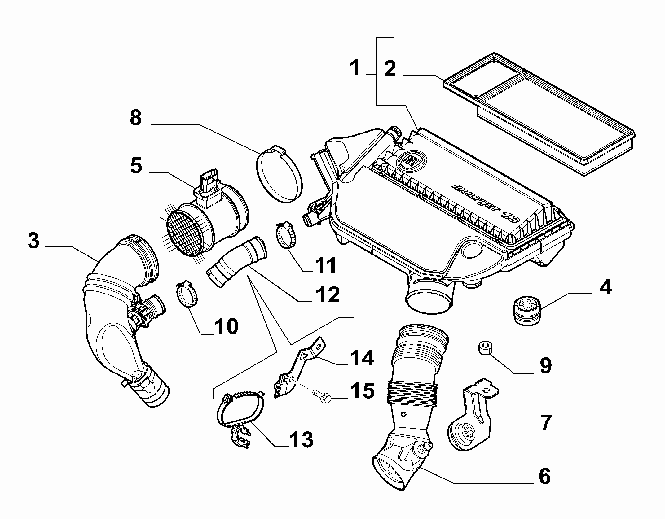 FIAT 51831050 - Ilmamassamittari inparts.fi