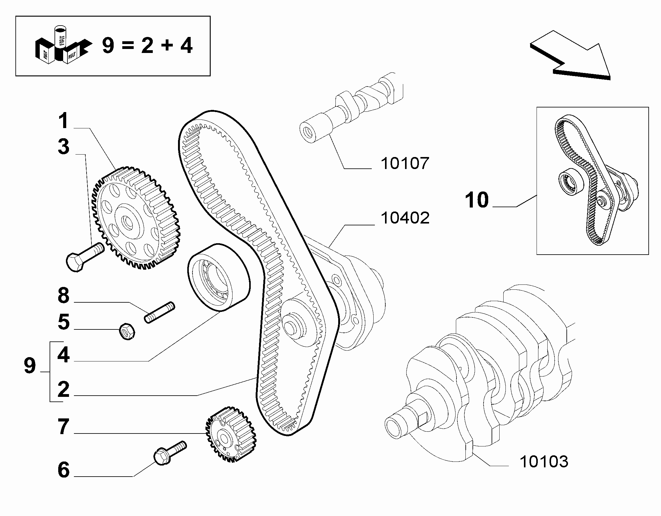 FIAT 71736717 - Hammashihnasarja inparts.fi