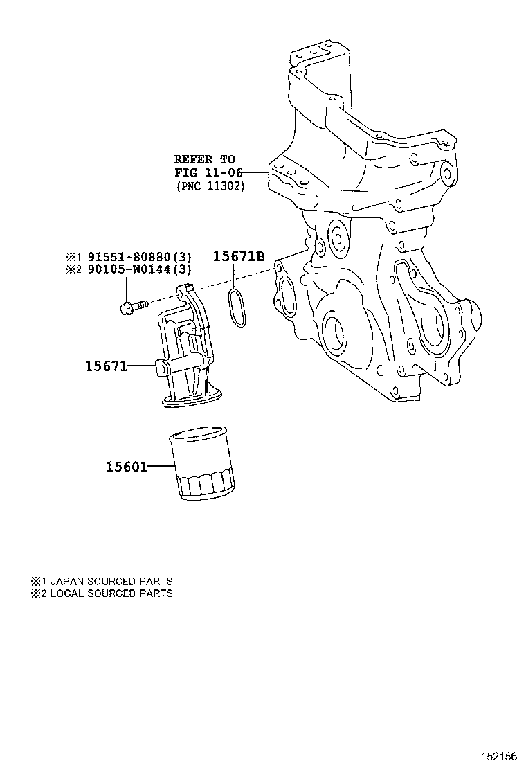 TOYOTA (FAW) 90915-10003 - Öljynsuodatin inparts.fi