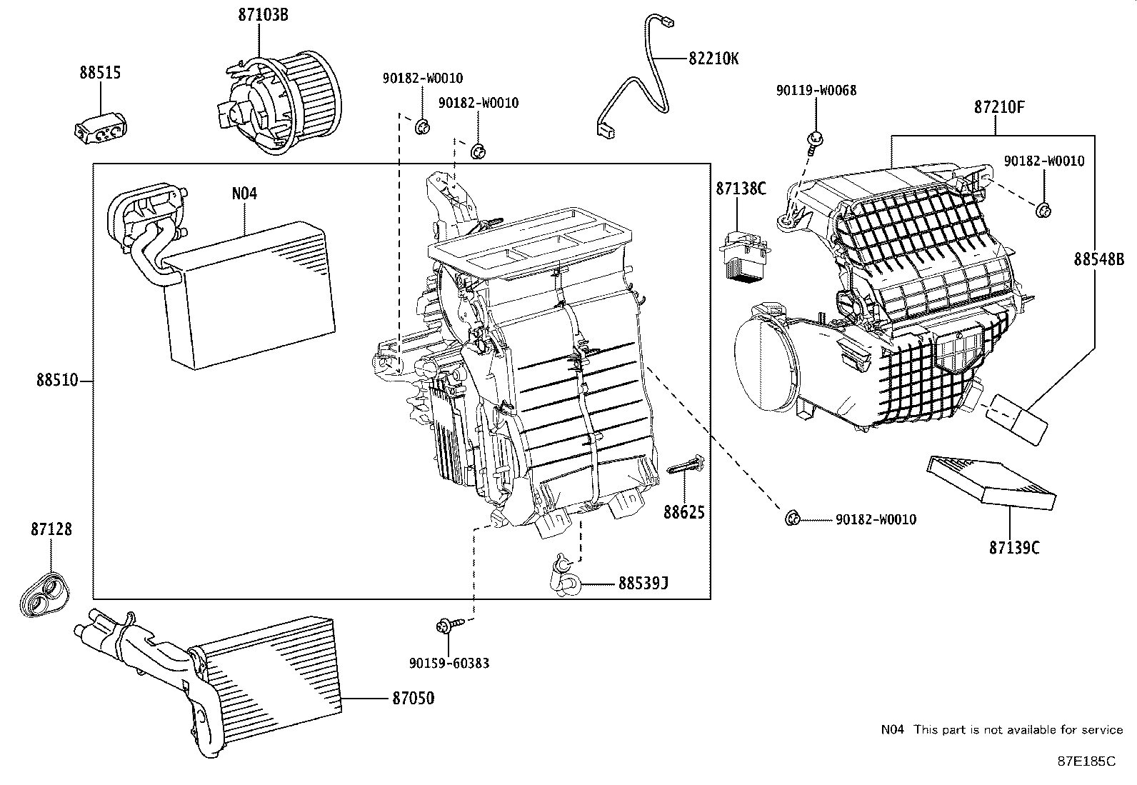 TOYOTA 88508-YV010 - Suodatin, sisäilma inparts.fi