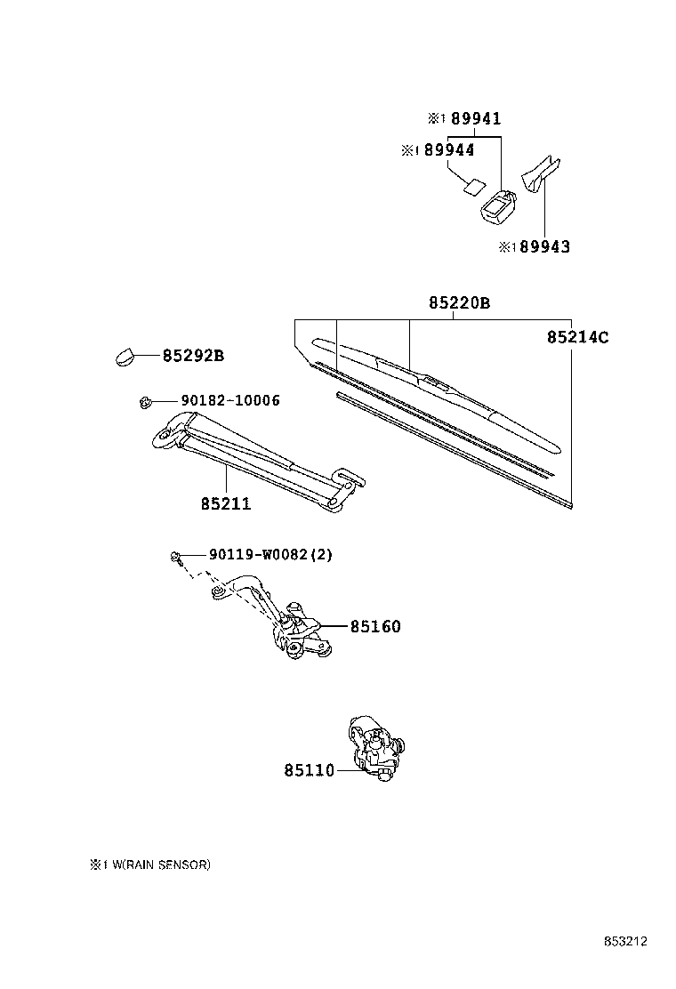 TOYOTA 85214-0D310 - Pyyhkijänsulka inparts.fi