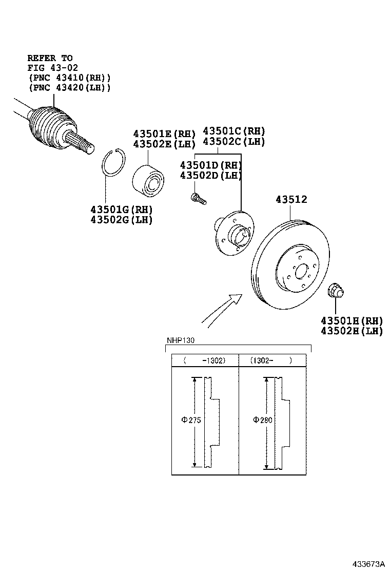 TOYOTA 435120D060 - Jarrulevy inparts.fi