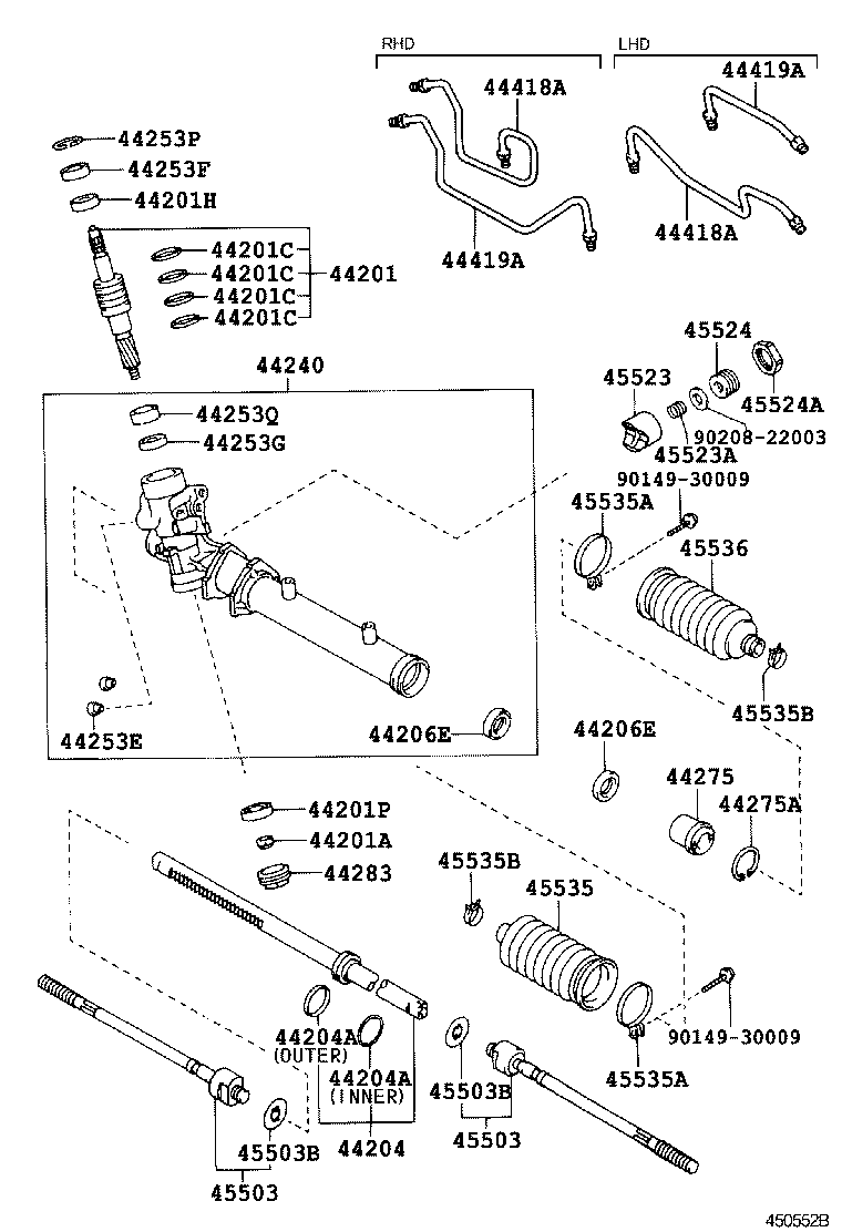 Suzuki 4550319215 - Raidetangon pää, suora inparts.fi