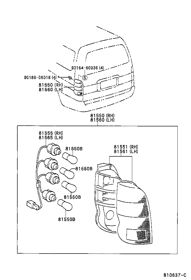 TOYOTA 81561-26130 - Takavalo inparts.fi